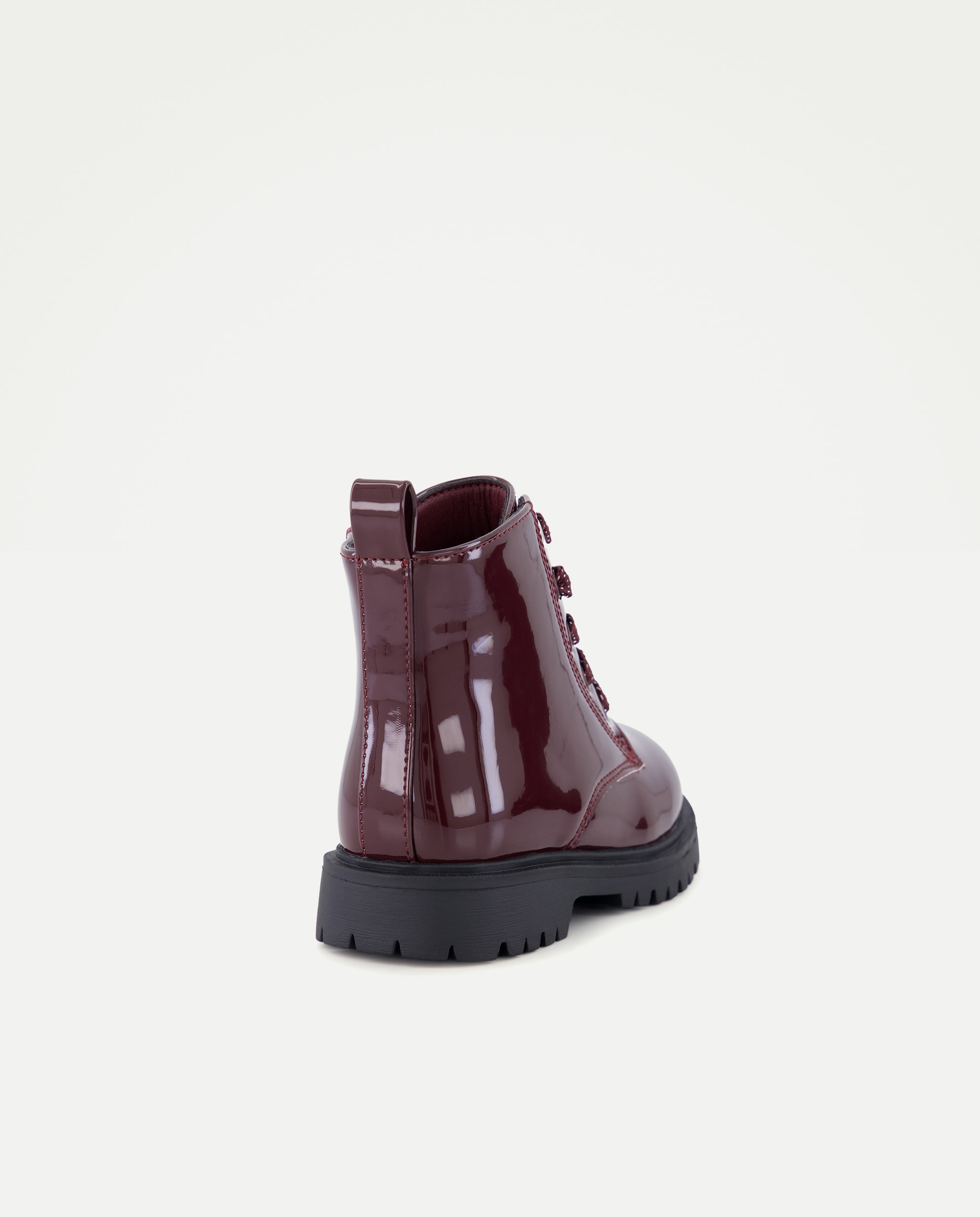Botas de Bebé com Verniz Bordeaux-3