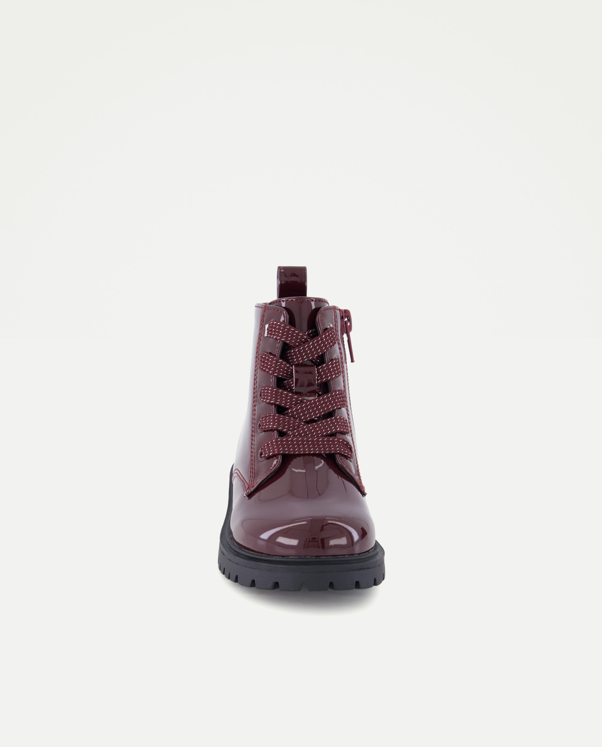 Botas de Bebé com Verniz Bordeaux-4