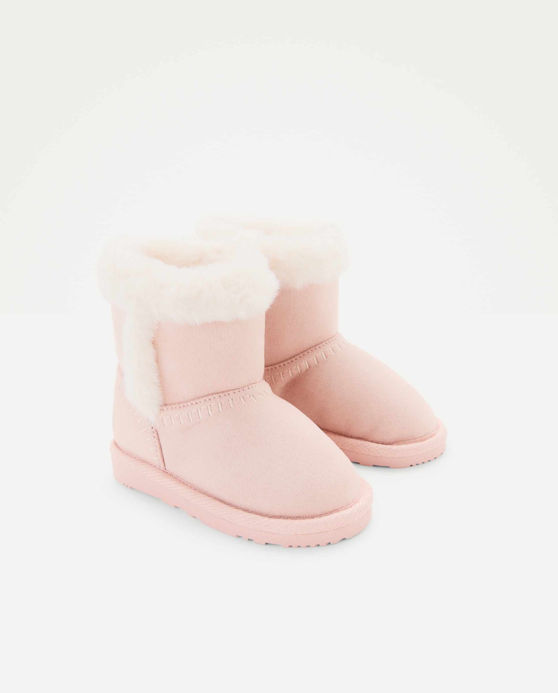 Bota australiana de bebé niña con cierre adherente - Baby El Corte Inglés - Rosa claro Rosa claro-2