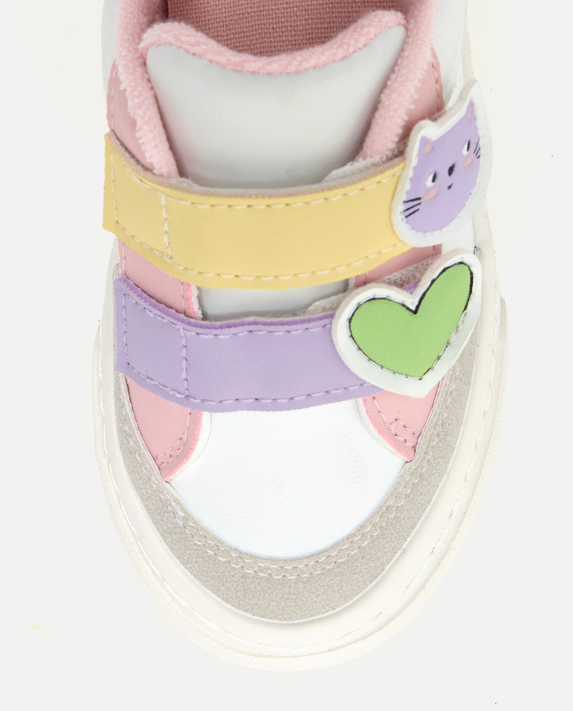 Sapatilhas de Bebé com Glitter de Corações Baby El Corte Inglés Branco-5