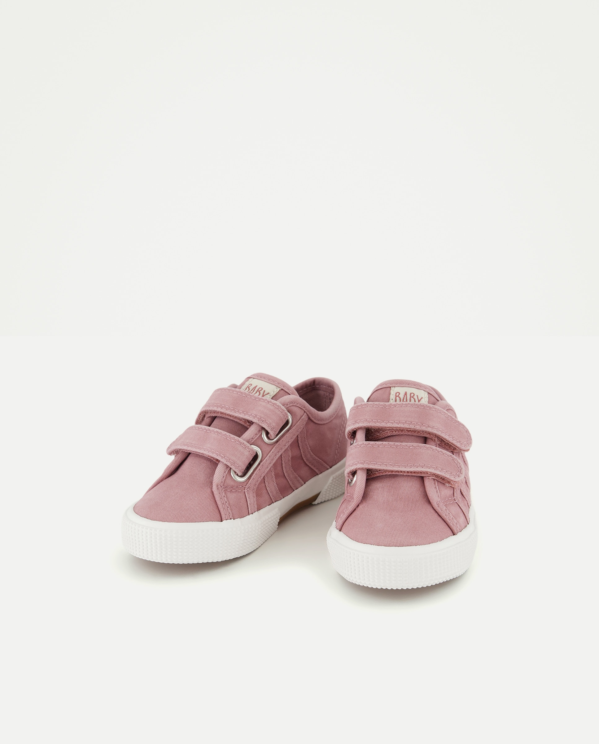 Sapatilhas de Lona de Bebé com Velcro Baby El Corte Inglés 200 Rosa-2