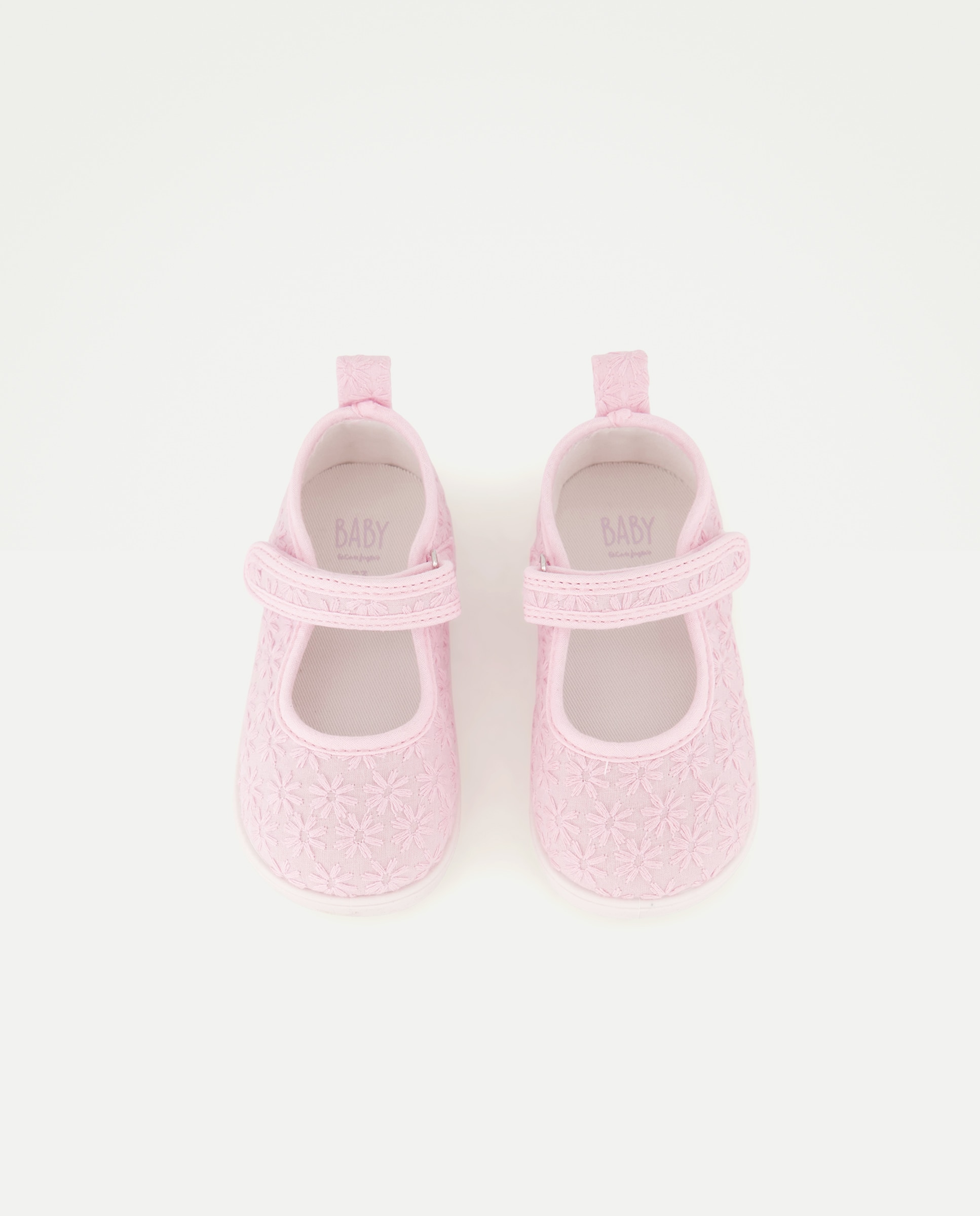 Sapatilhas de Lona Tipo Sapatos de Presilha de Bebé Baby El Corte Inglés 200 Rosa-4