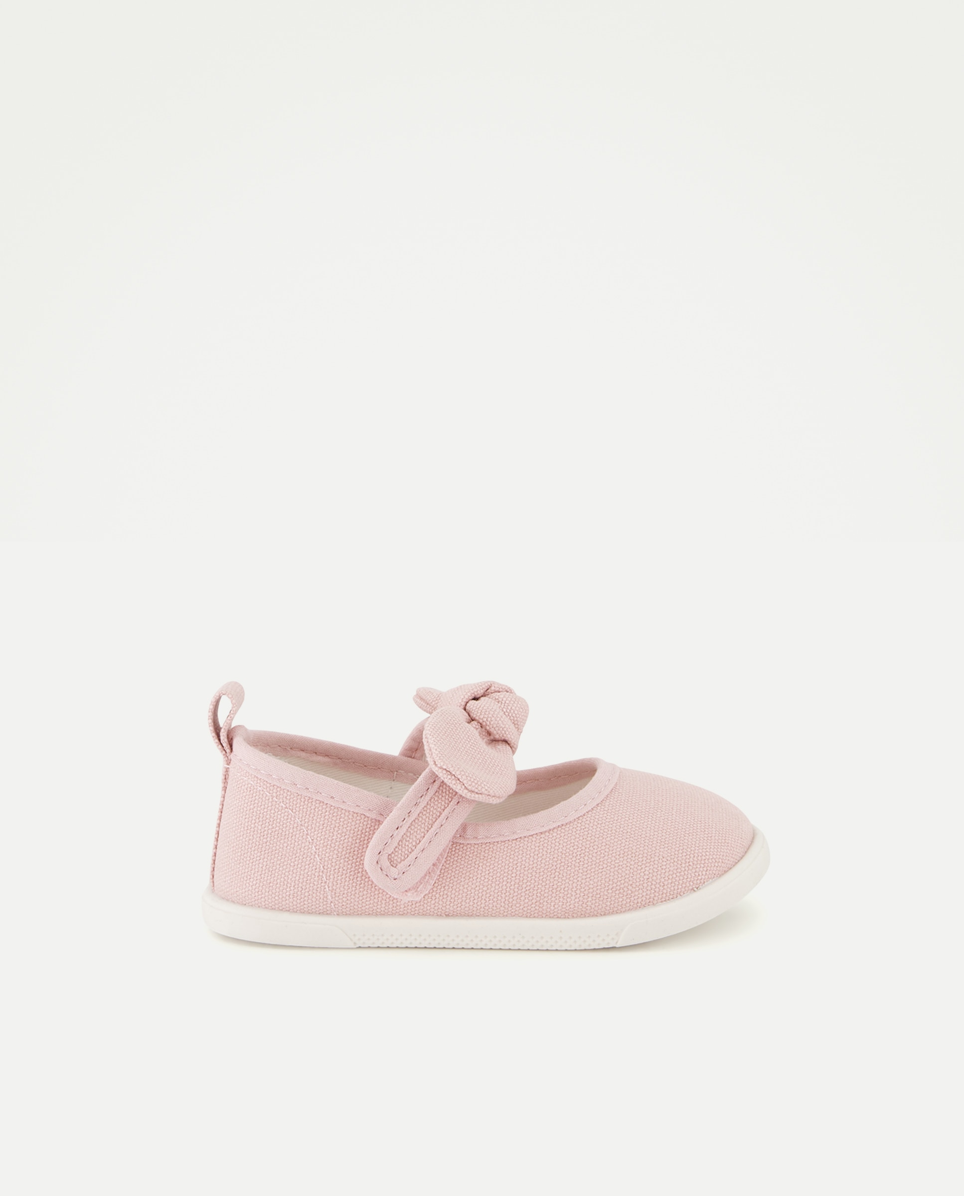 Imagem 0 de Sapatilhas de Lona de Bebé Tipo Sapatos de Presilha com Laço