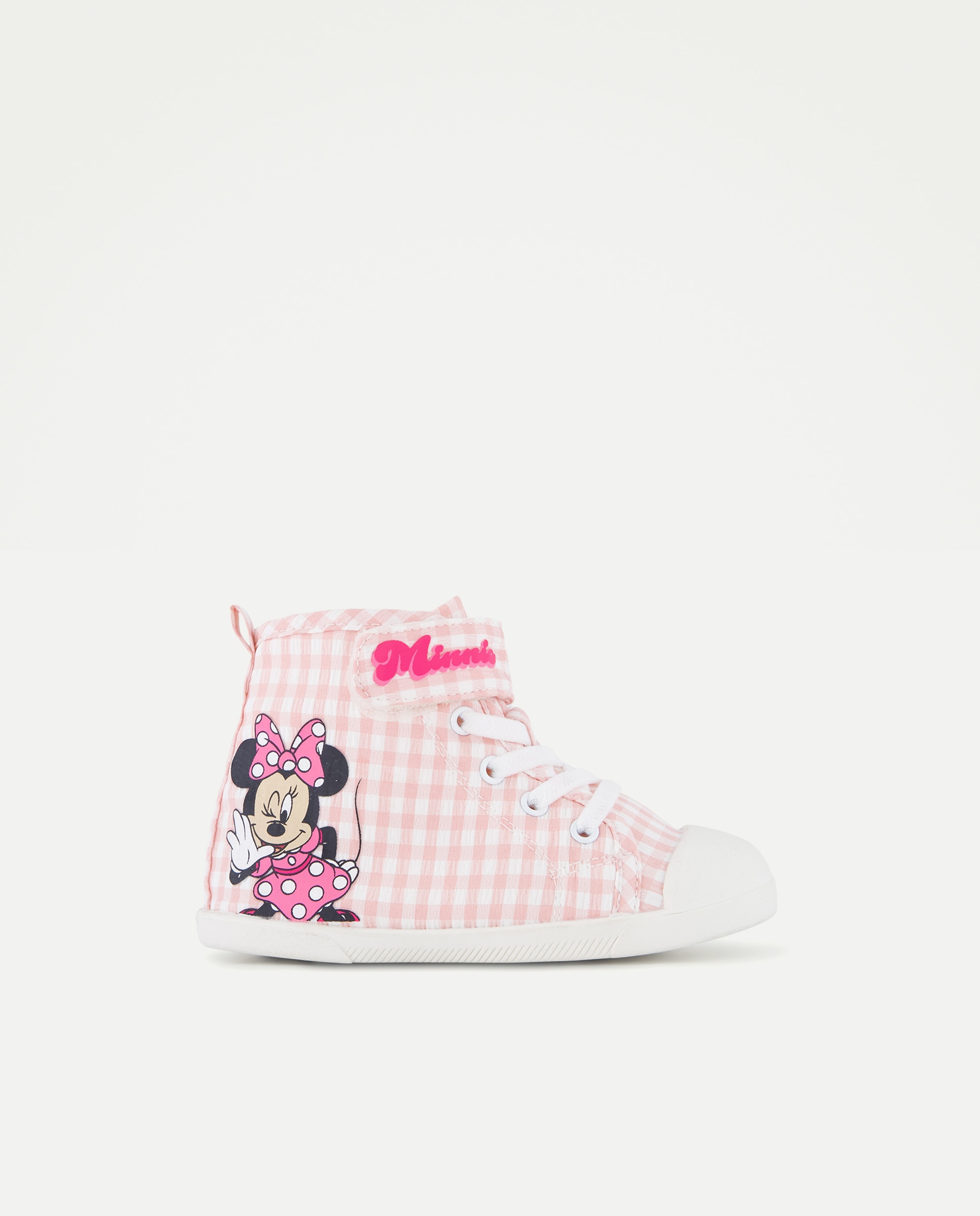 Botas de Lona Vichy com Velcro e Atacadores Baby El Corte Inglés 200 Rosa-1
