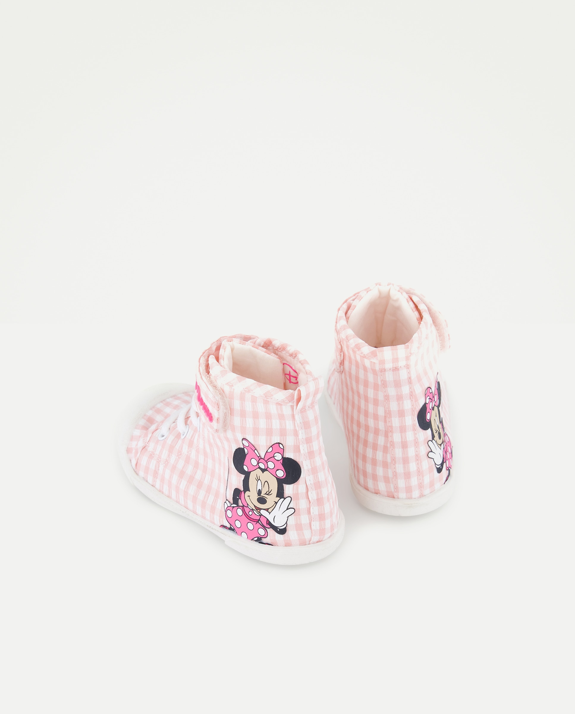 Botas de Lona Vichy com Velcro e Atacadores Baby El Corte Inglés 200 Rosa-3