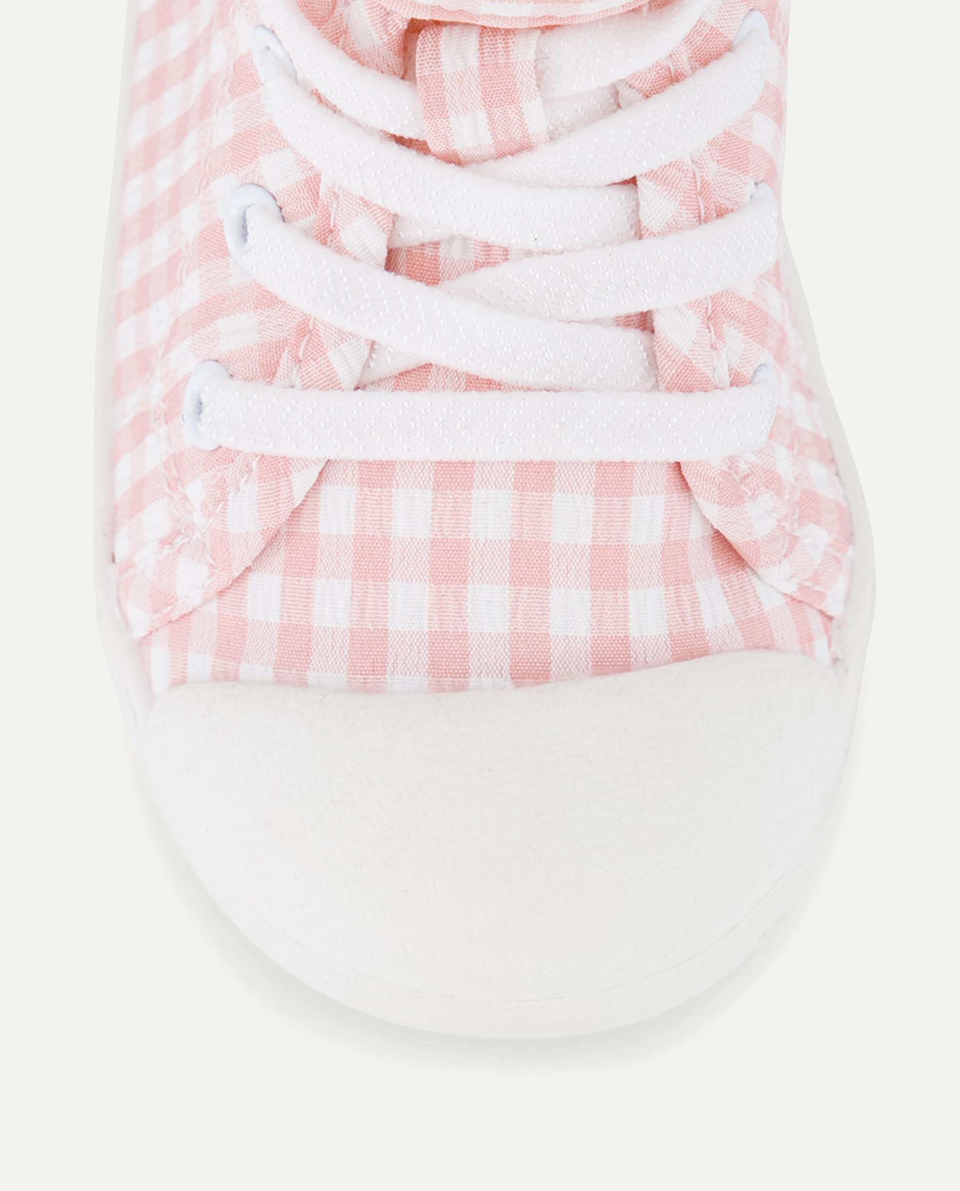 Botas de Lona Vichy com Velcro e Atacadores Baby El Corte Inglés 200 Rosa-5