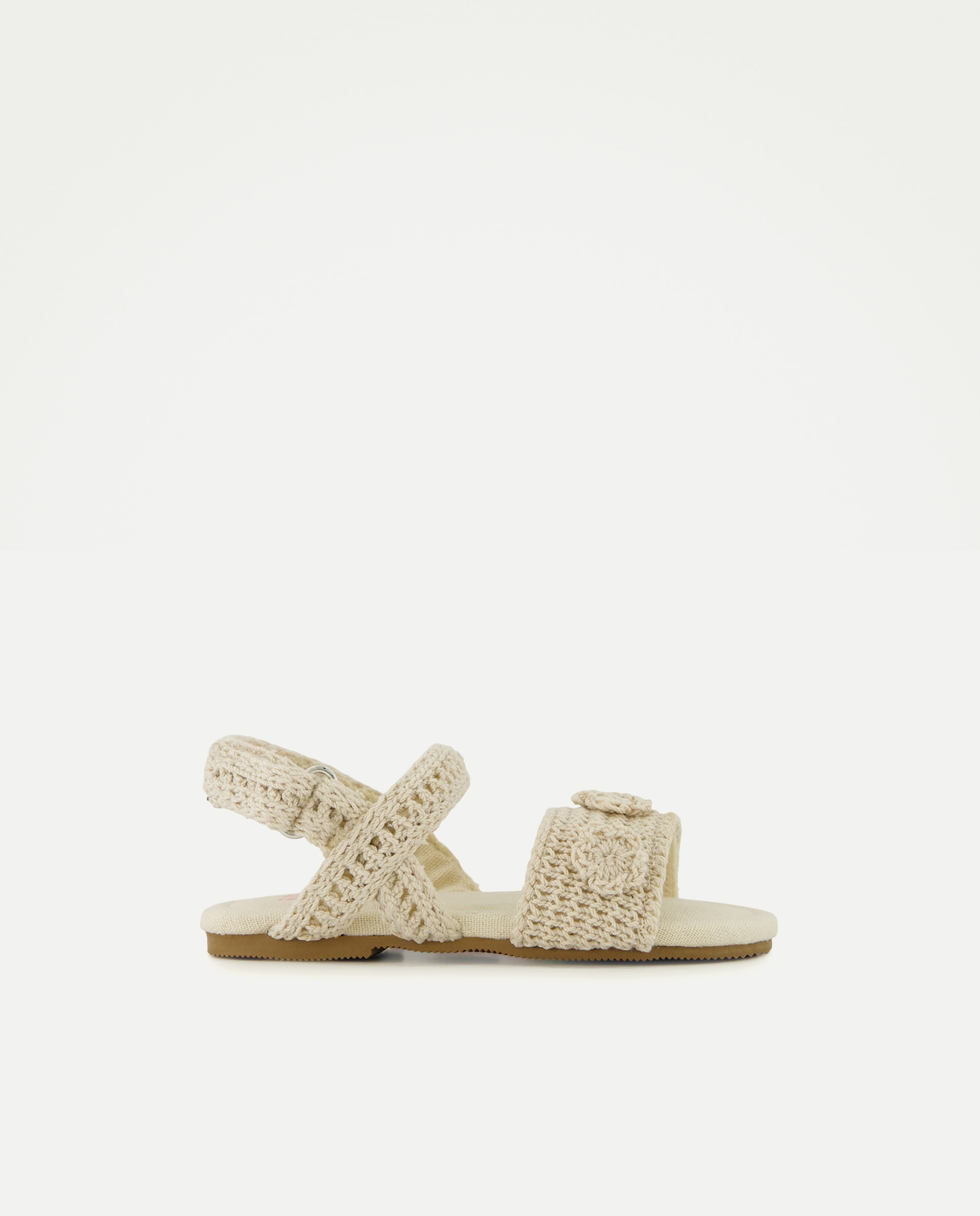 Imagem 0 de Sandálias de Crochet de Bebé com Flores