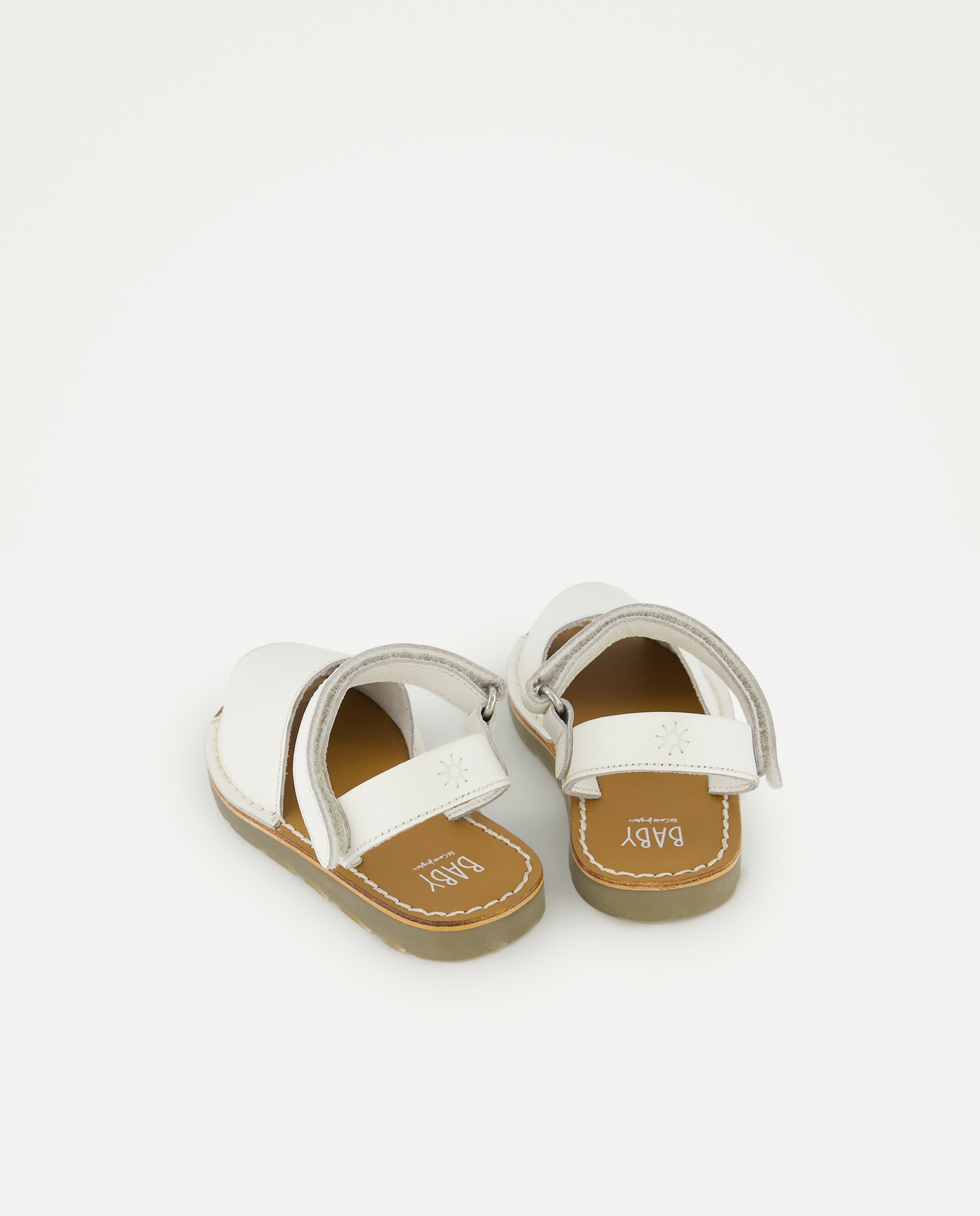 Sandálias Estilo Menorquinas de Bebé em Pele Baby El Corte Inglés Branco-3