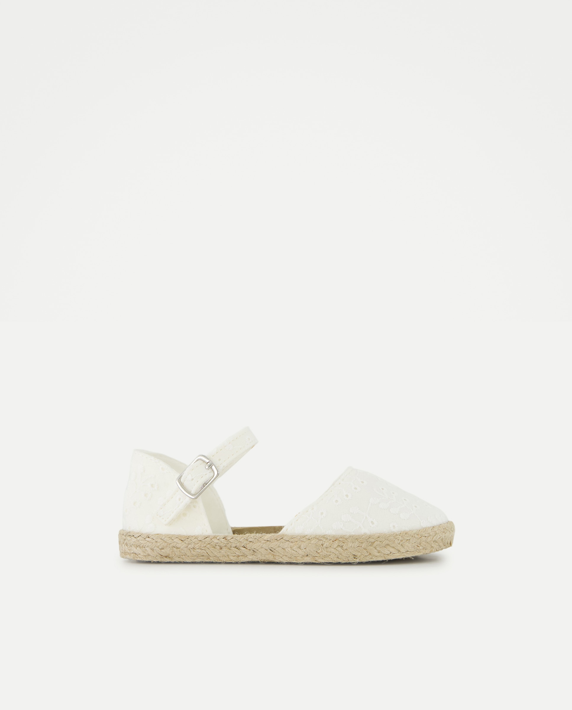 Imagem 0 de Sandálias de Juta de Bebé com Bordado Suíço