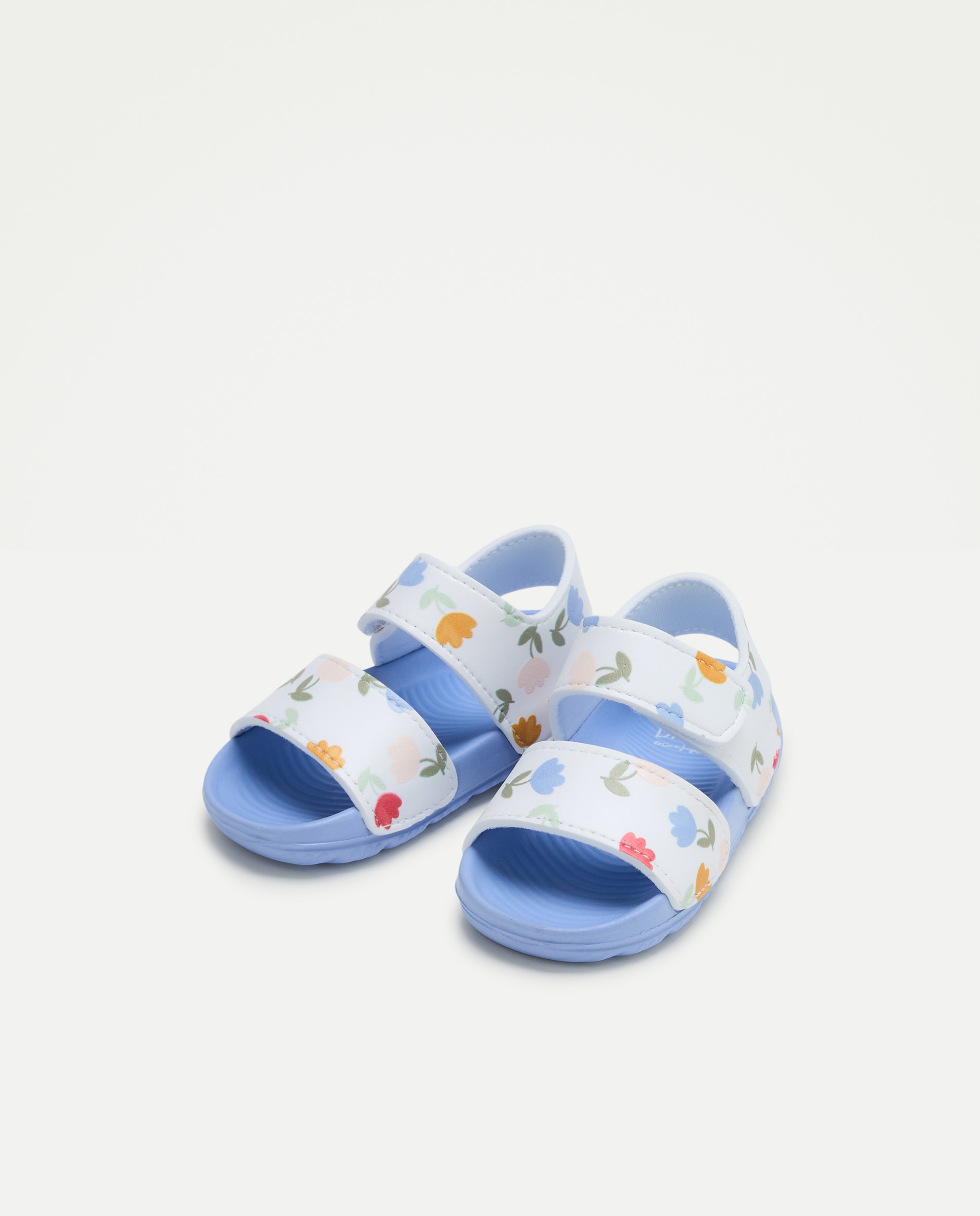 Sandálias de Banho Abertas de Bebé com Estampado Floral Baby El Corte Inglés 400 Azul-2