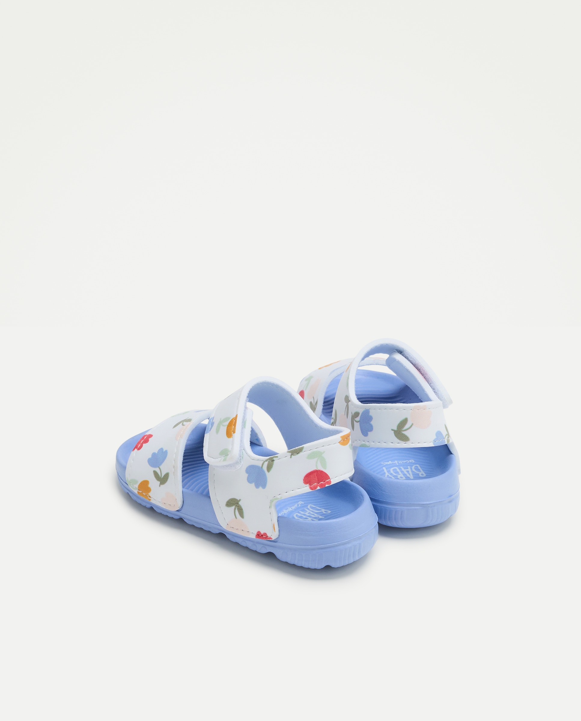 Sandálias de Banho Abertas de Bebé com Estampado Floral Baby El Corte Inglés 400 Azul-3
