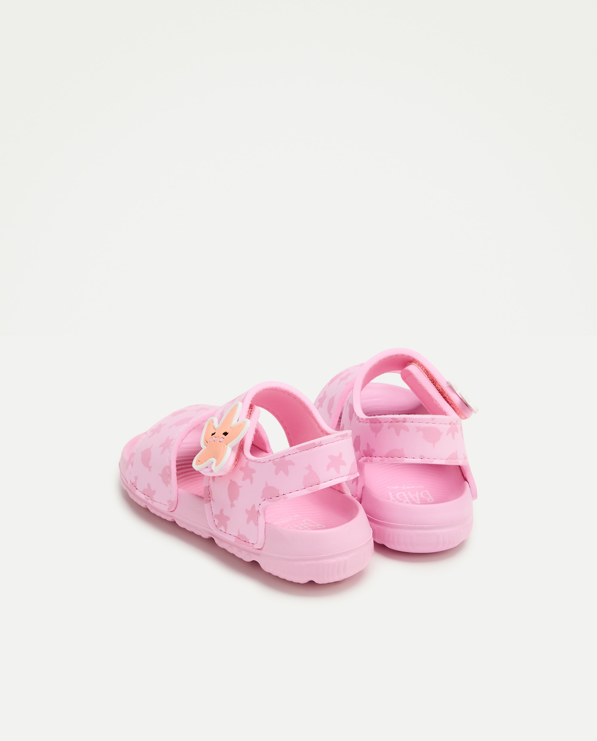 Chinelos de Praia com Velcros Estrela Baby El Corte Inglés 200 Rosa-3