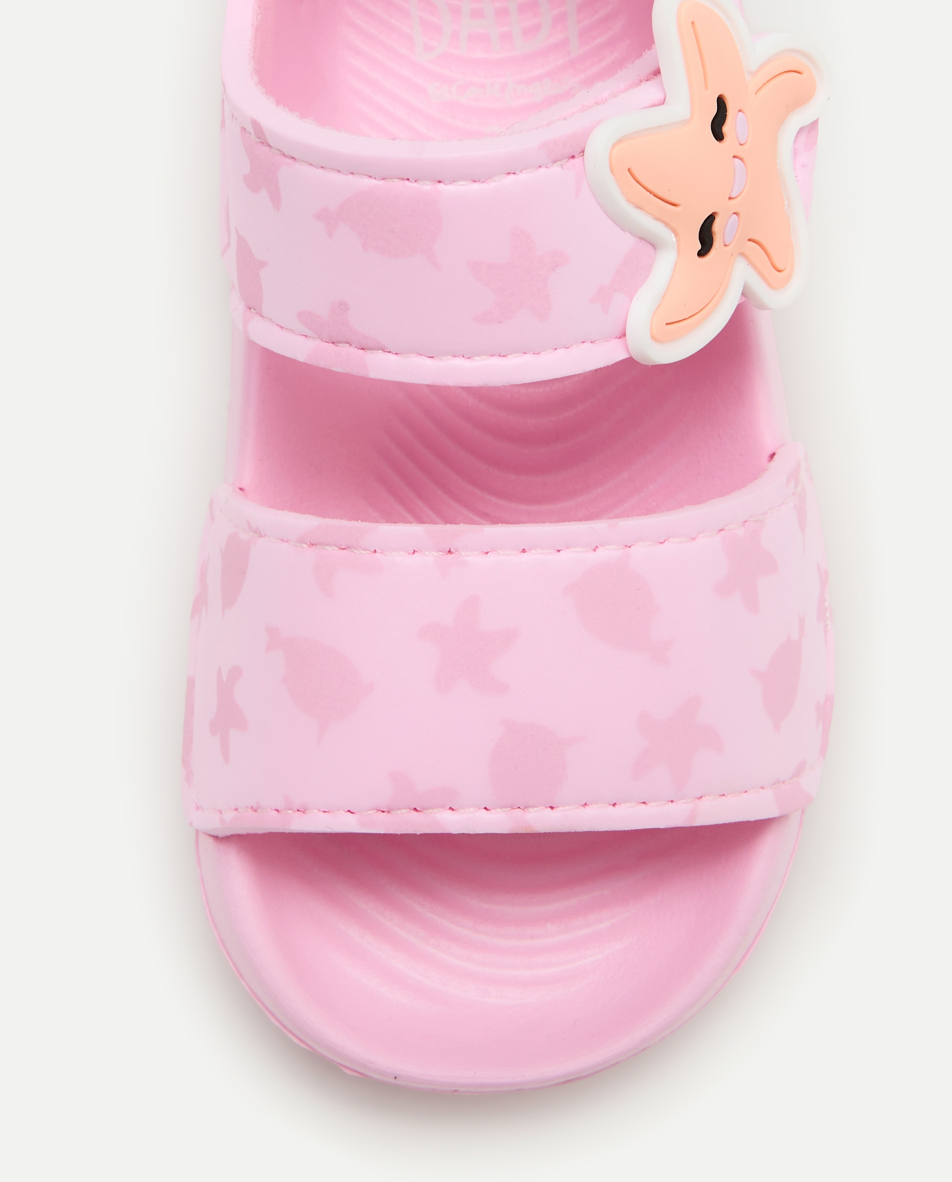 Chinelos de Praia com Velcros Estrela Baby El Corte Inglés 200 Rosa-5