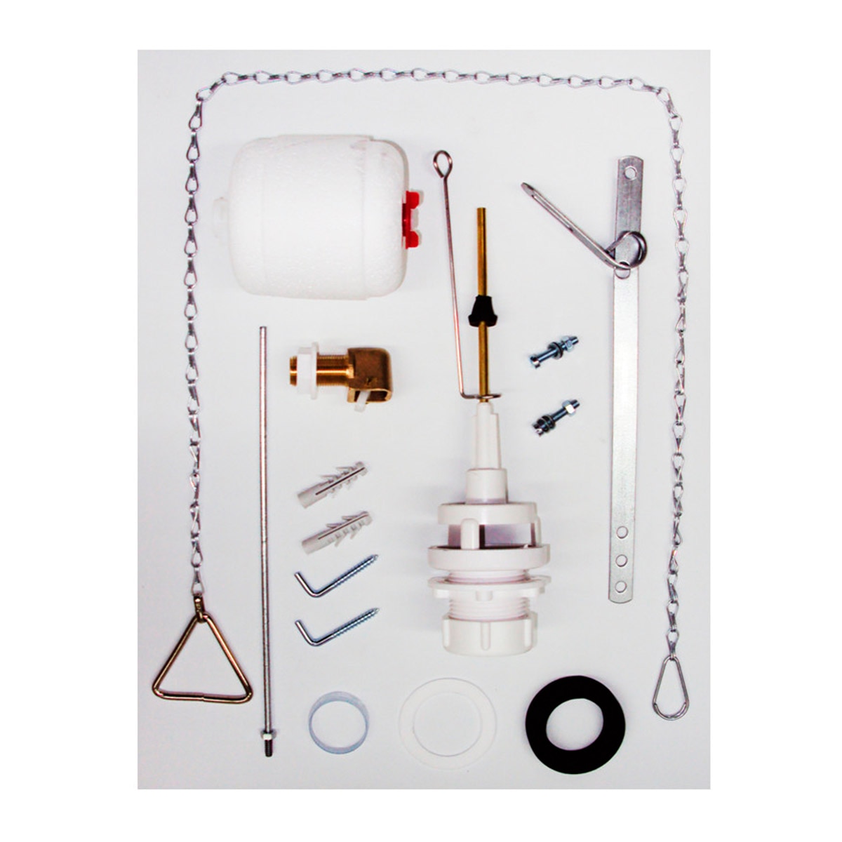 Equipamiento Completo Cisterna Alta BL261 Blanco / Latón-2