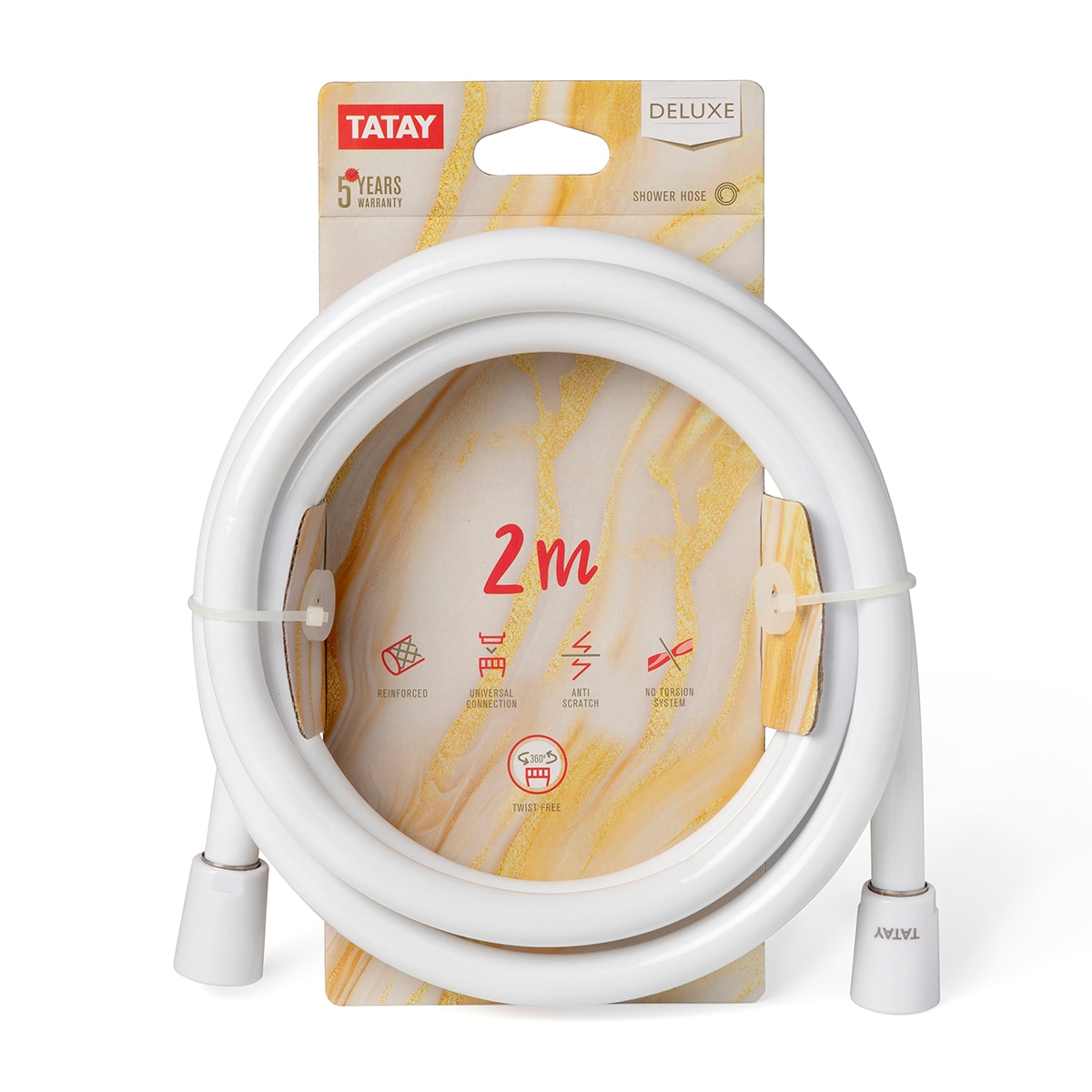 Flexo ducha 2 M Loop Silver Blanco Blanco-2