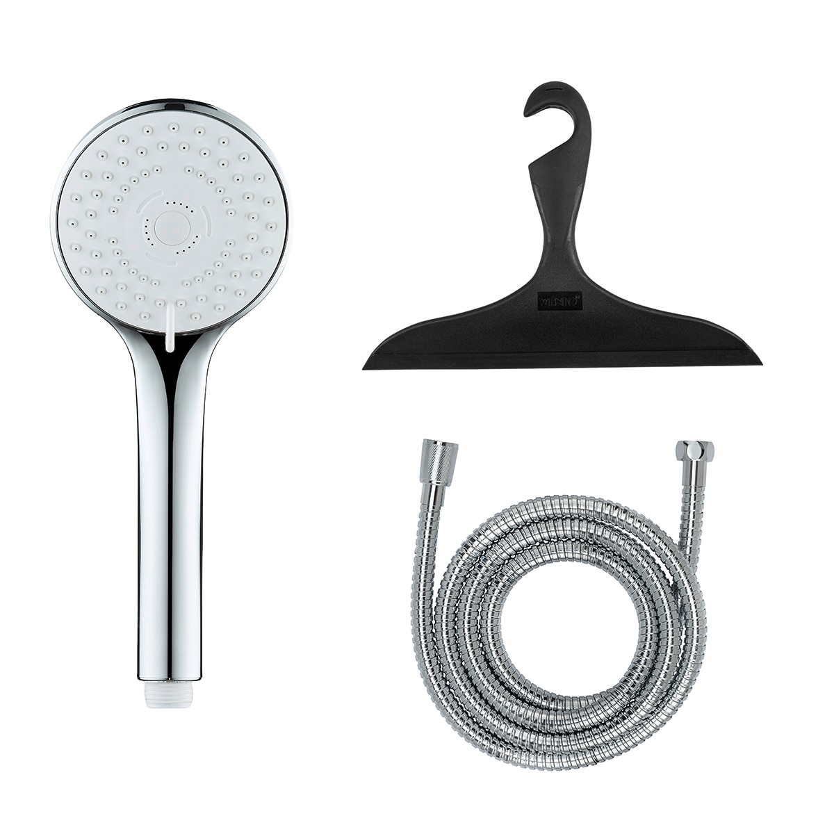 Imagen 0 de Set de ducha classis cabezal 5 funciones flexo de 150cm y regalo de limpiamamparas