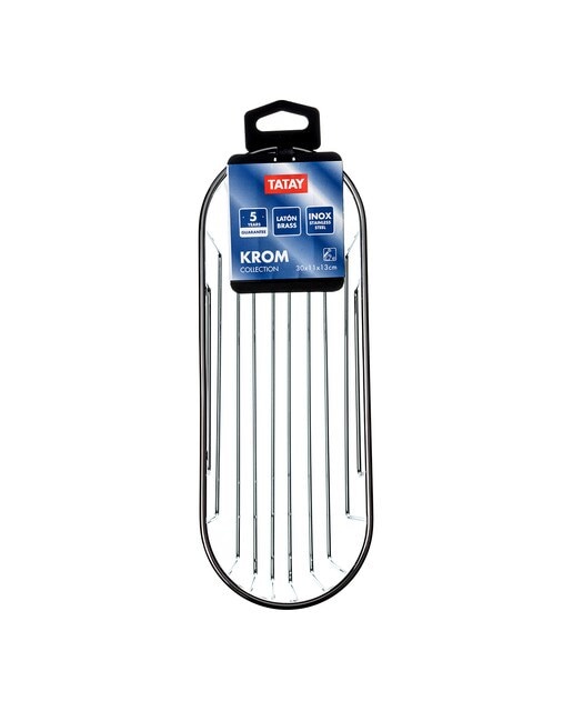 Cesto Inoxidável Oval Krom Aço inoxidável-4