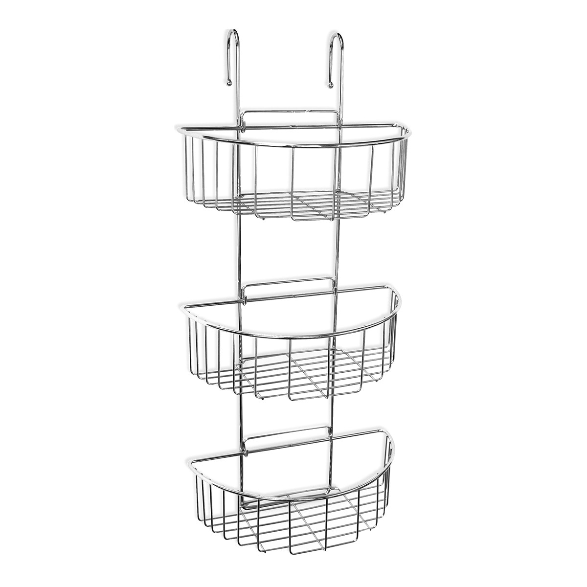 Cesto Oval de Pendurar 3 Alturas Aço inoxidável-1