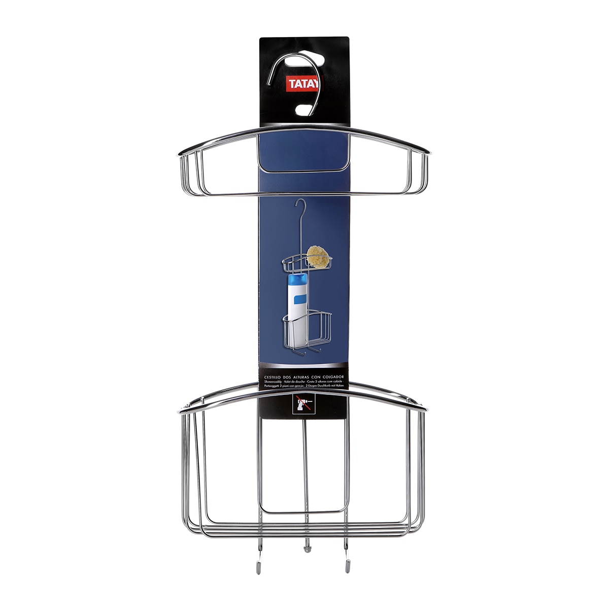 Cestillo Inoxidable Colgante 2 Alturas Acero Inox-4