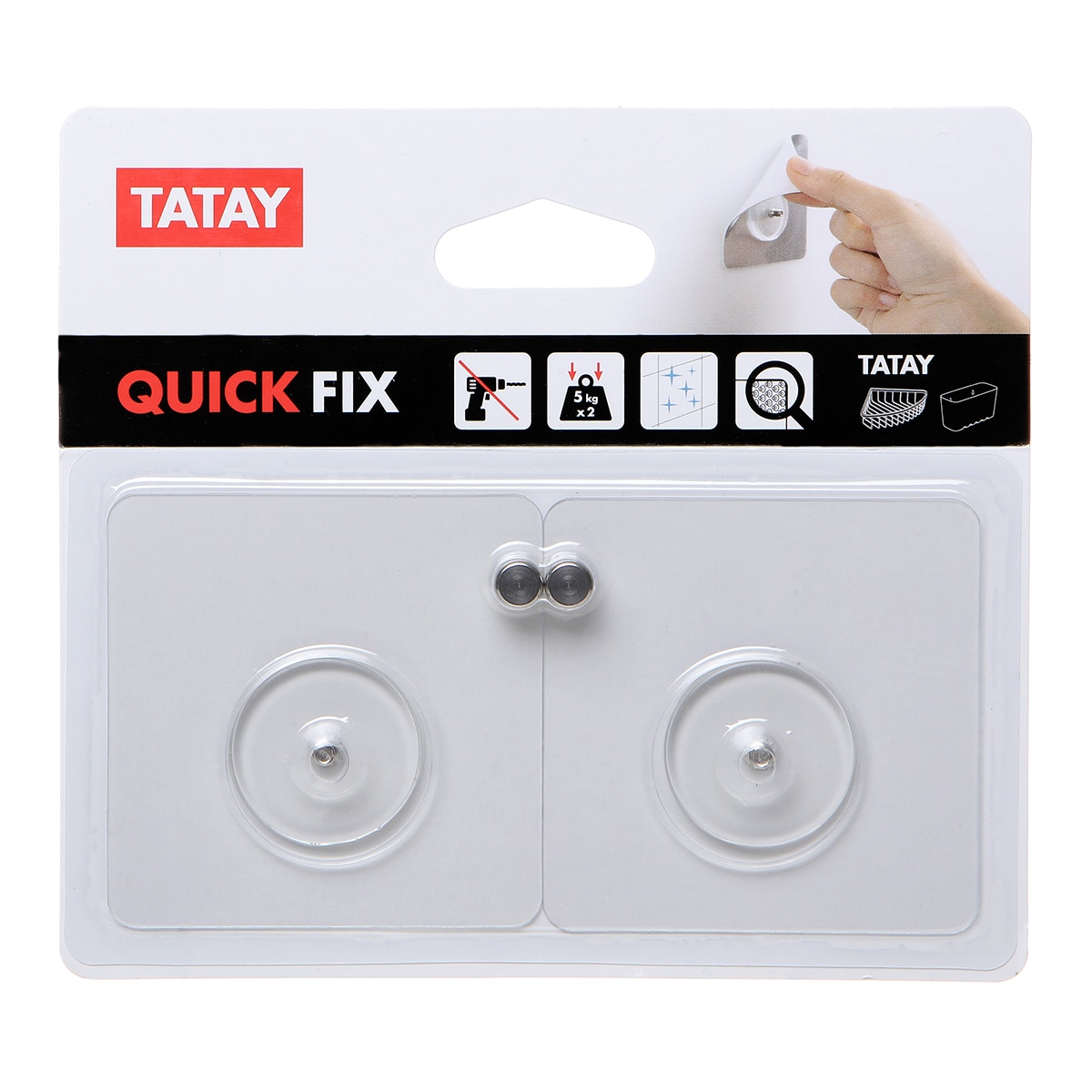 Sistema Fijación Quick Fix 2 Uds Transparente-8