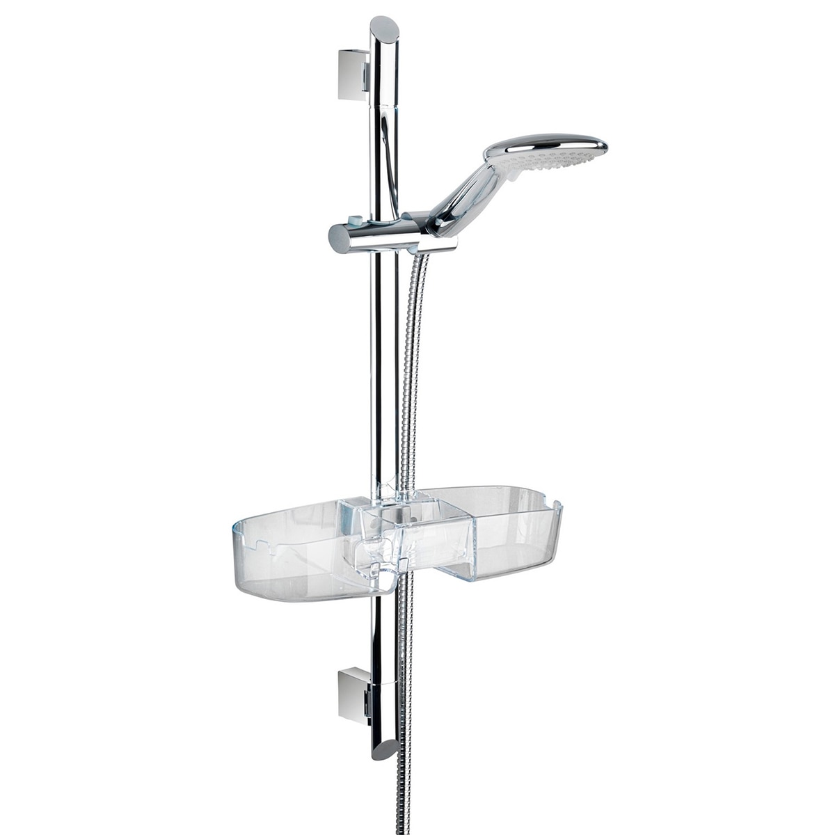 Estantería para Barra de Ducha Premium Transparente-4