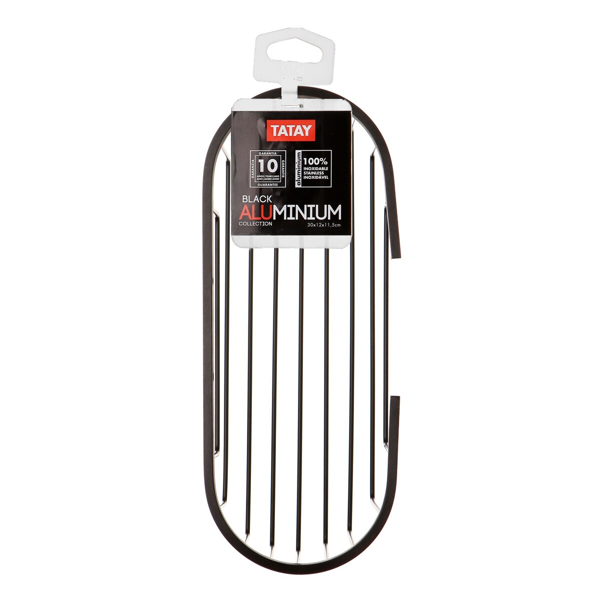 Cestillo Ovalado Aluminio Negro Negro-3