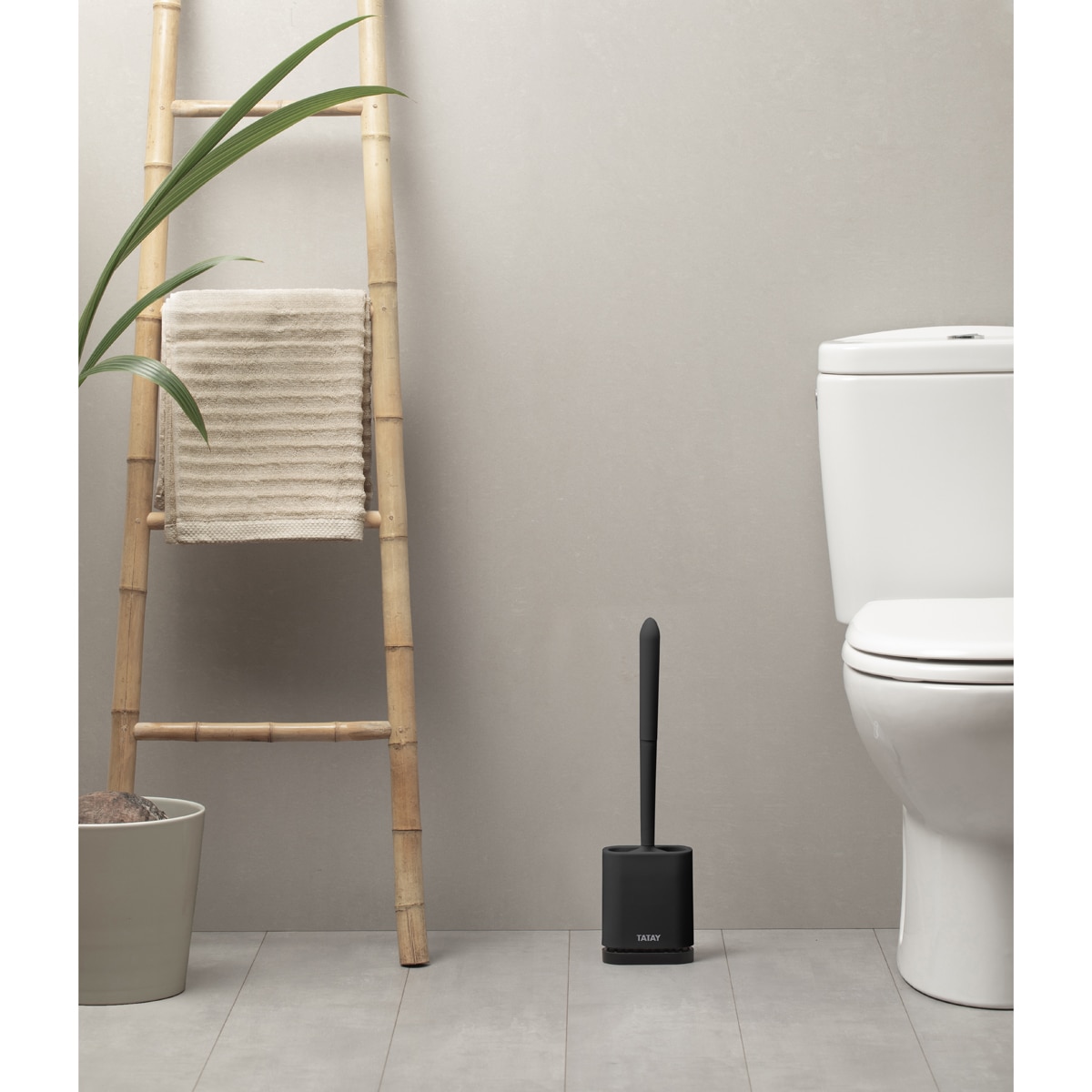 Escobilla WC Silicona para Colgar Negro-2