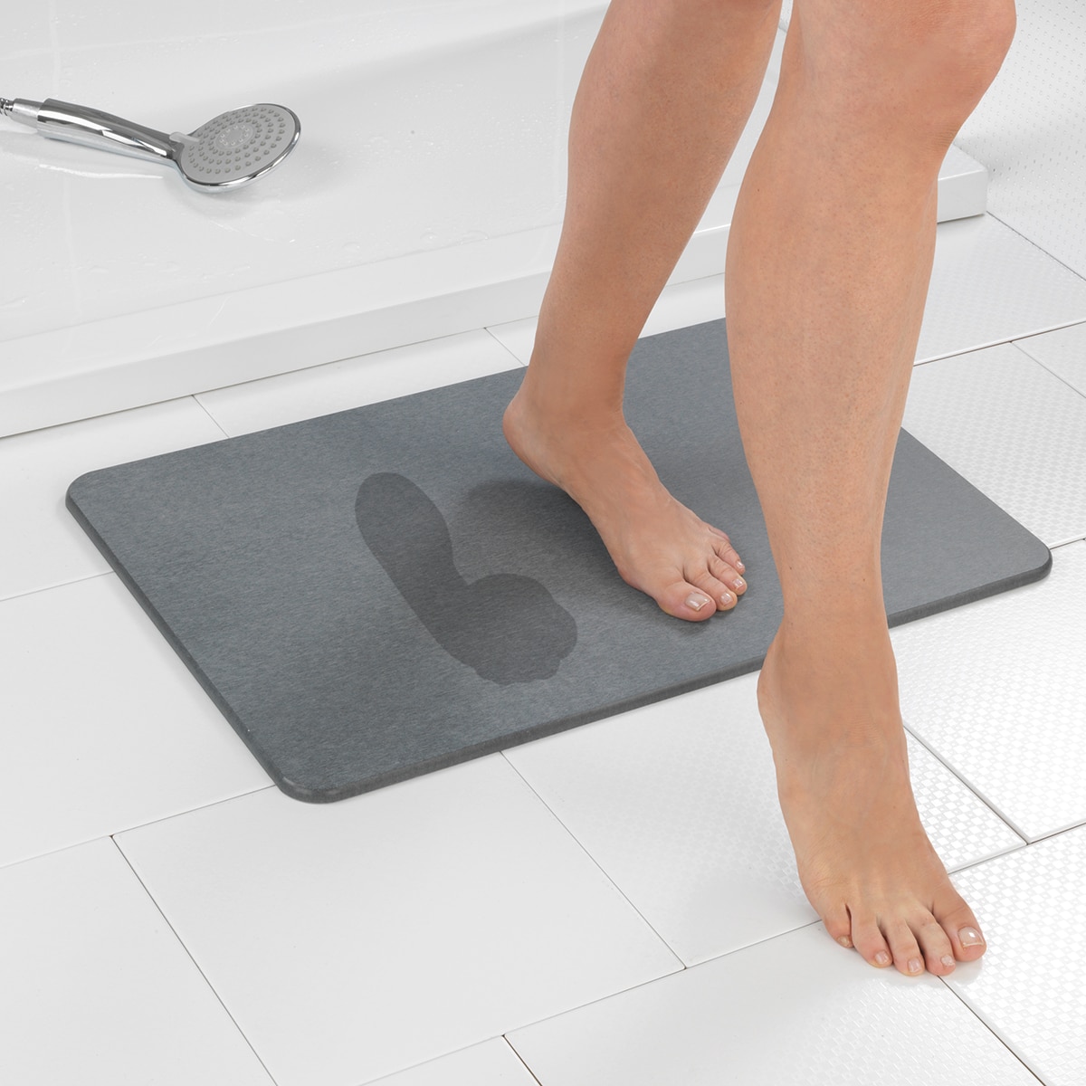 Tapete WC Diatomita 60x39 cm Simi - Cinzento Cinzento-11