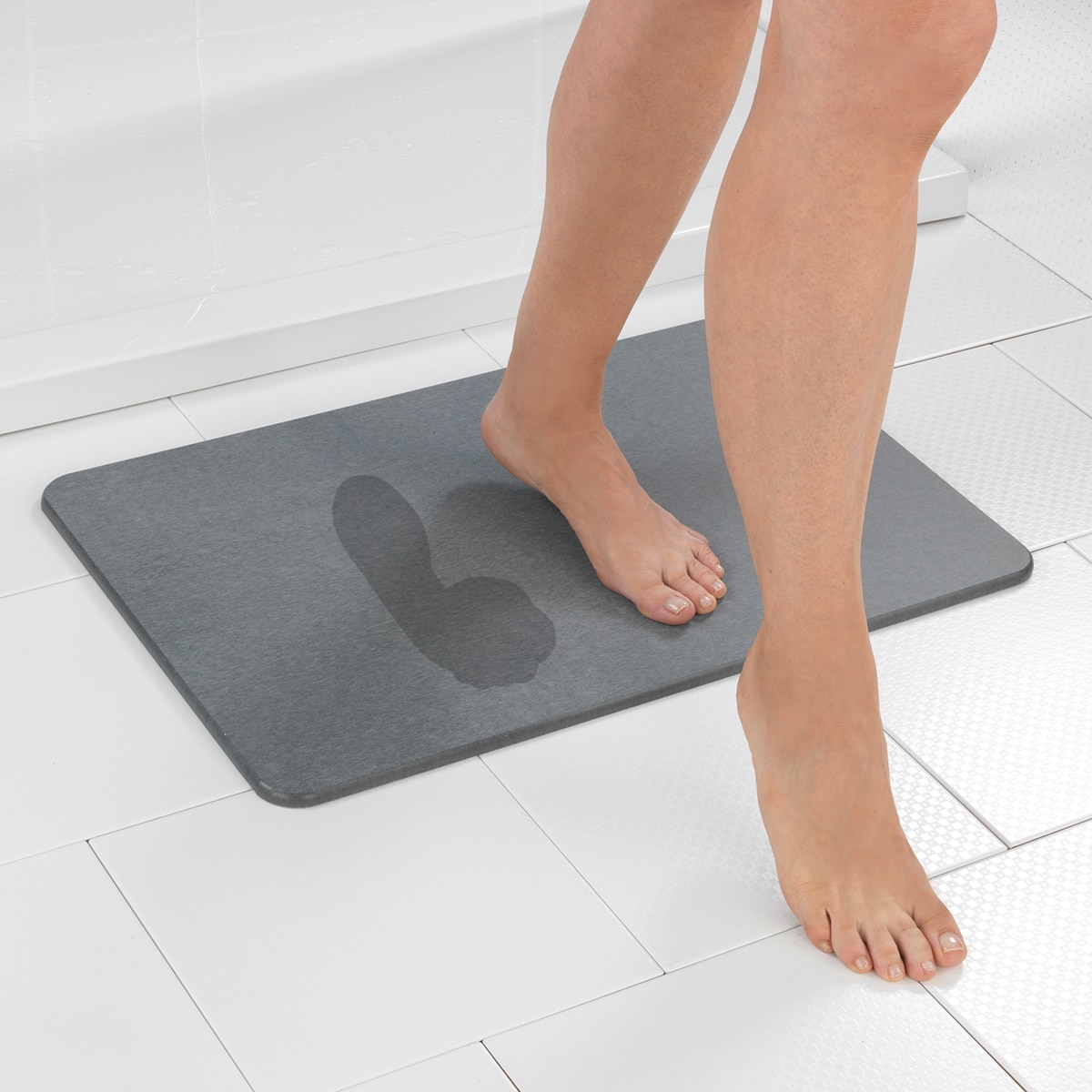 Tapete WC Diatomita 60x39 cm Simi - Cinzento Cinzento-13