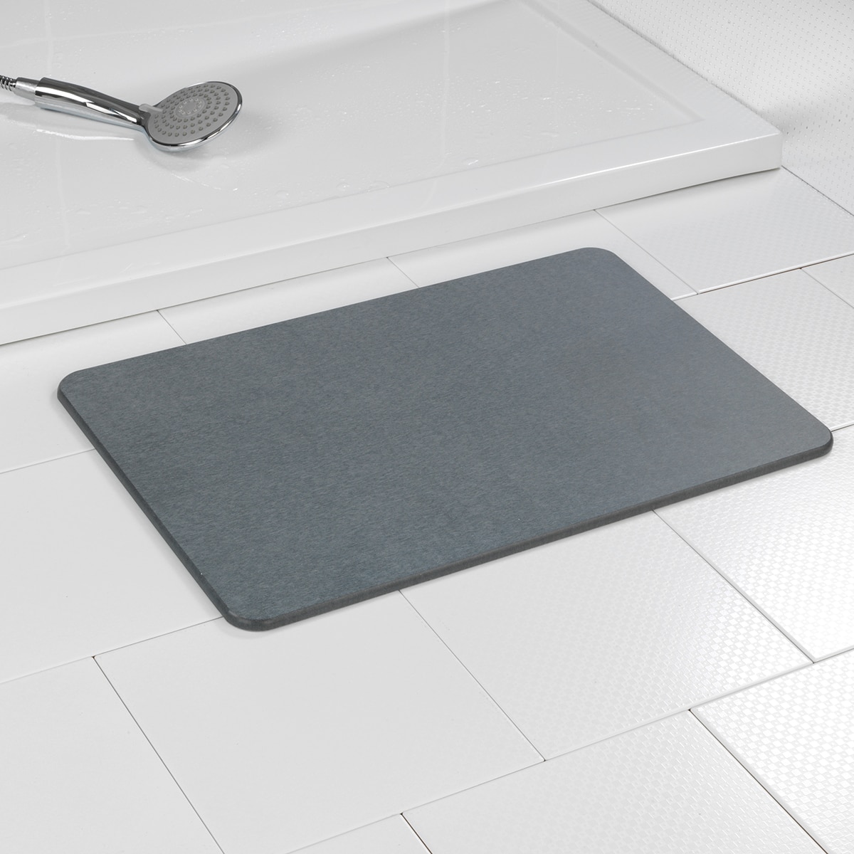 Tapete WC Diatomita 60x39 cm Simi - Cinzento Cinzento-15