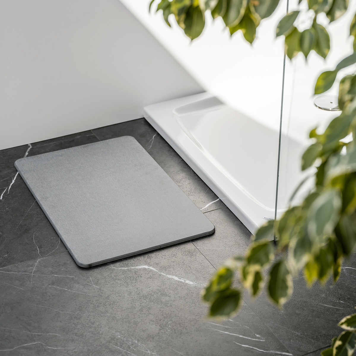 Tapete WC Diatomita 60x39 cm Simi - Cinzento Cinzento-16