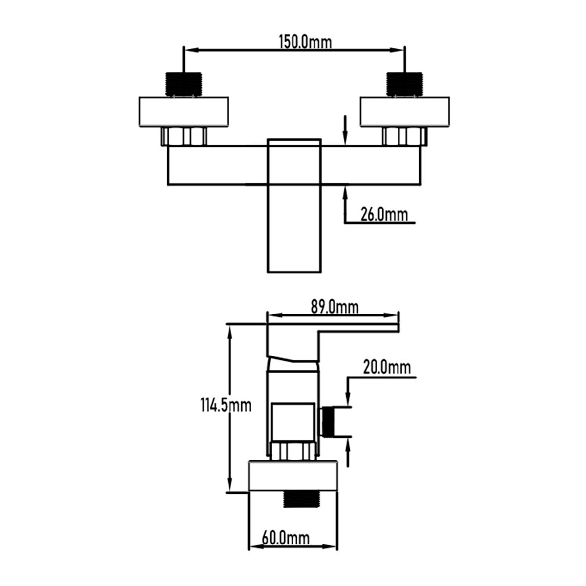 Grifo Monomando de Ducha Amazonas Black Edition Negro-2