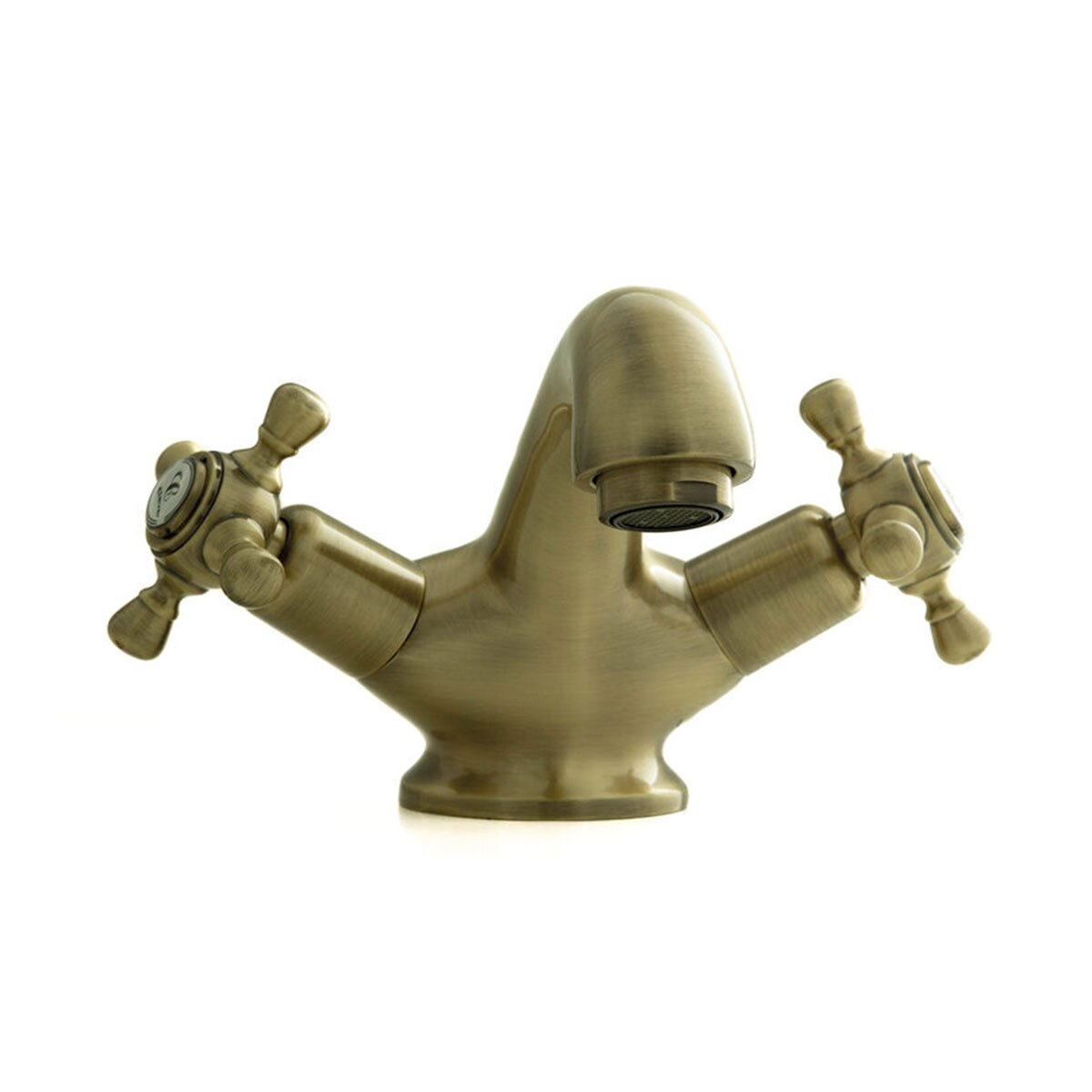 Grifo Bimando de Lavabo With2 Antígona Bronce 65 mm Bronce-4