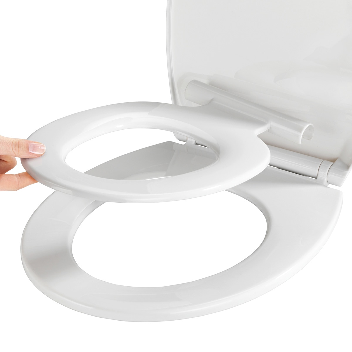 Tapa WC 2 en 1 Syros Family Blanco-5