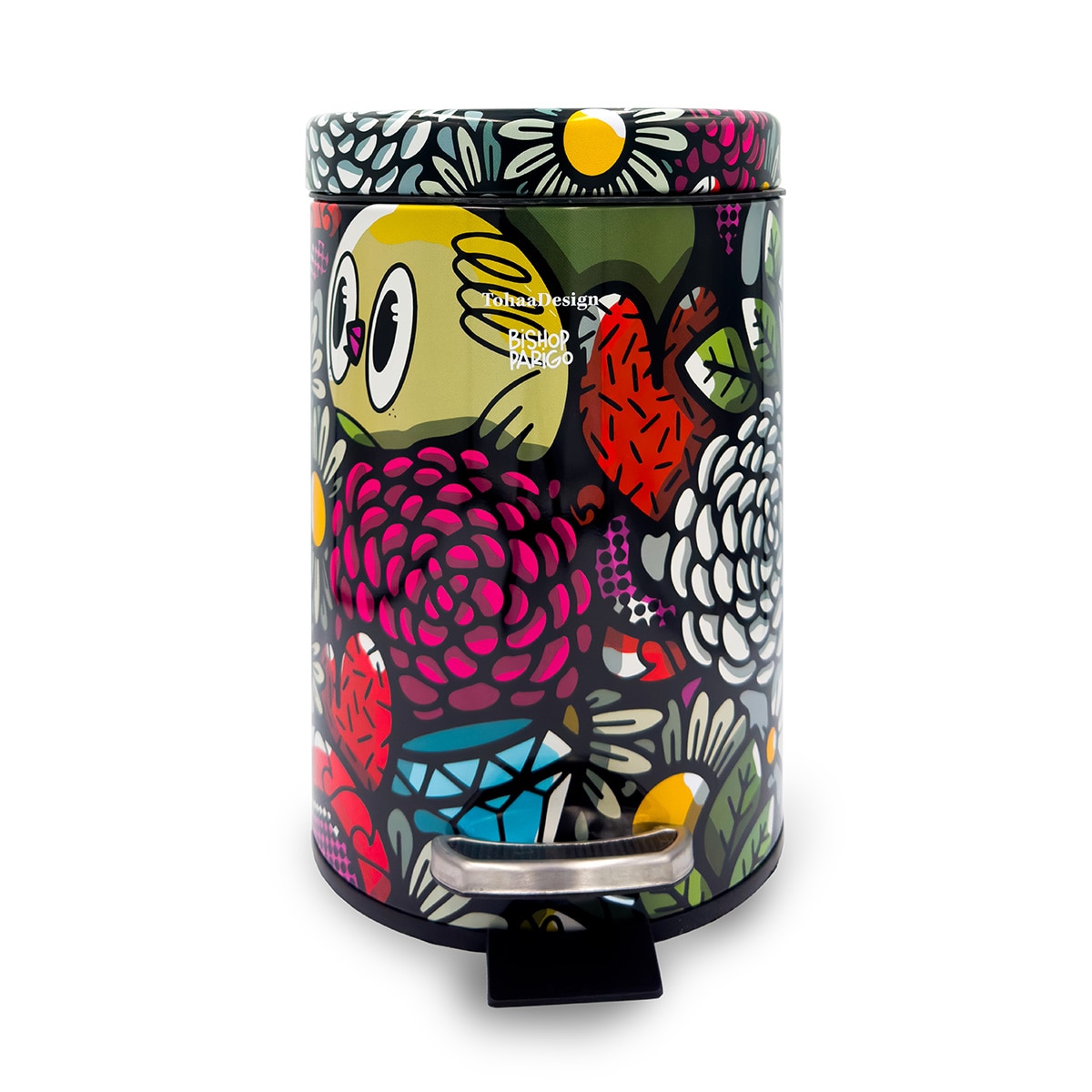 Imagem 0 de Balde do Lixo de Casa de Banho Birdy Flowers