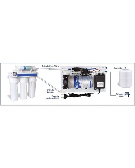 Kit Bomba para Equipo de Ósmosis Inversa Blanco-5
