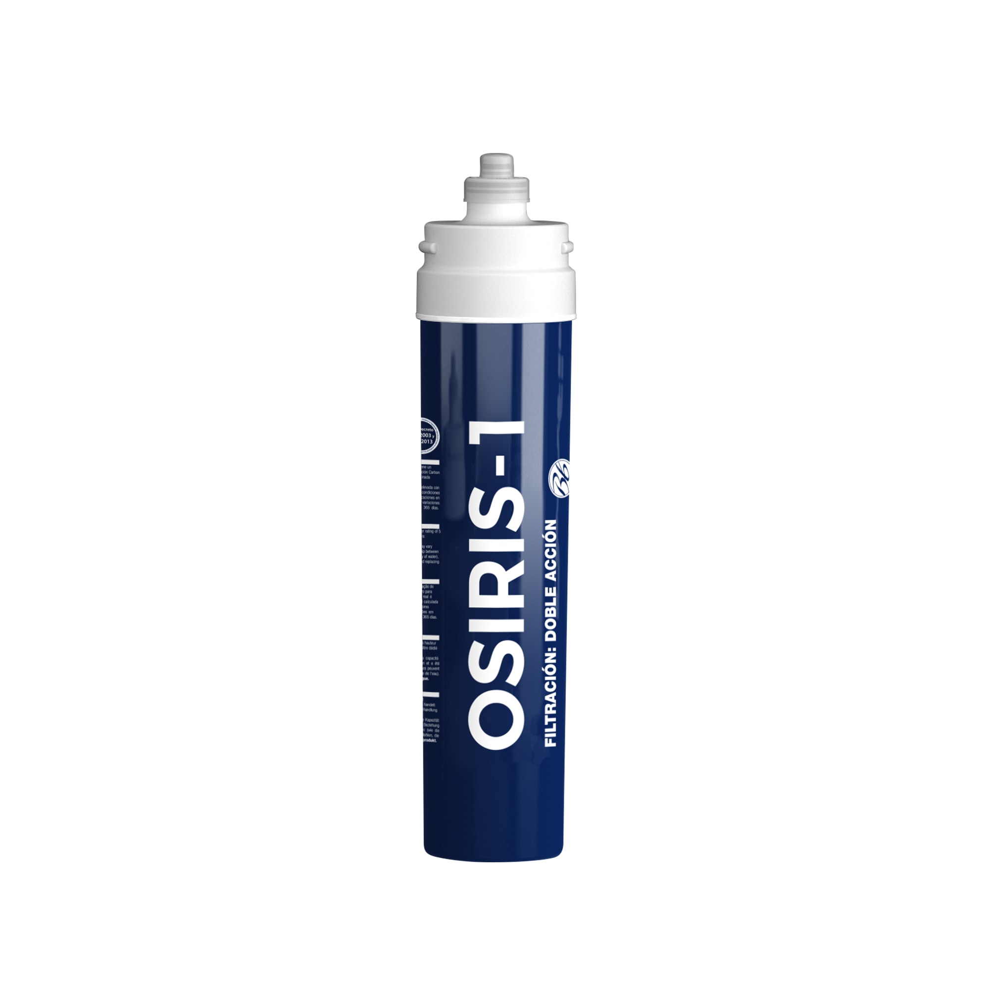 Filtro Agua con doble Acción bajo Encimera Osiris 1 Acero Inox-3