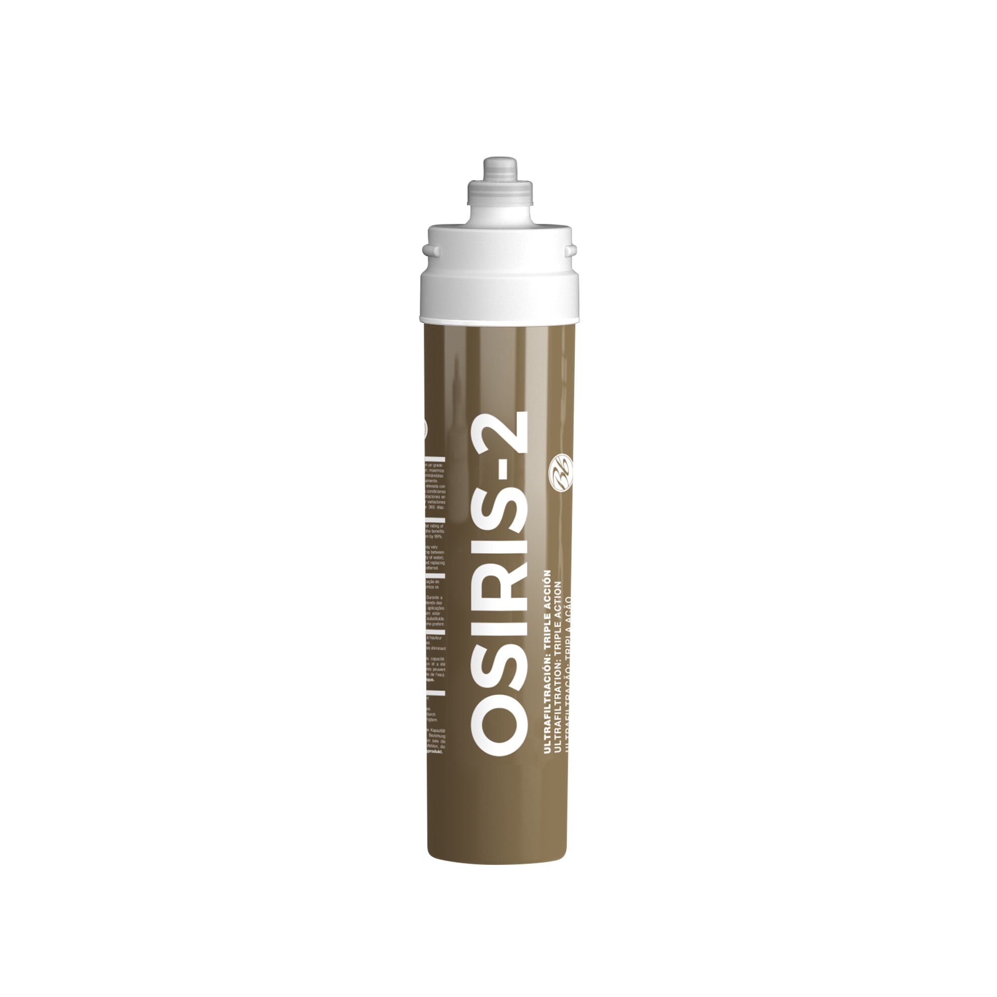 Filtro Agua con triple Acción bajo Encimera Osiris 2 Acero Inox-3