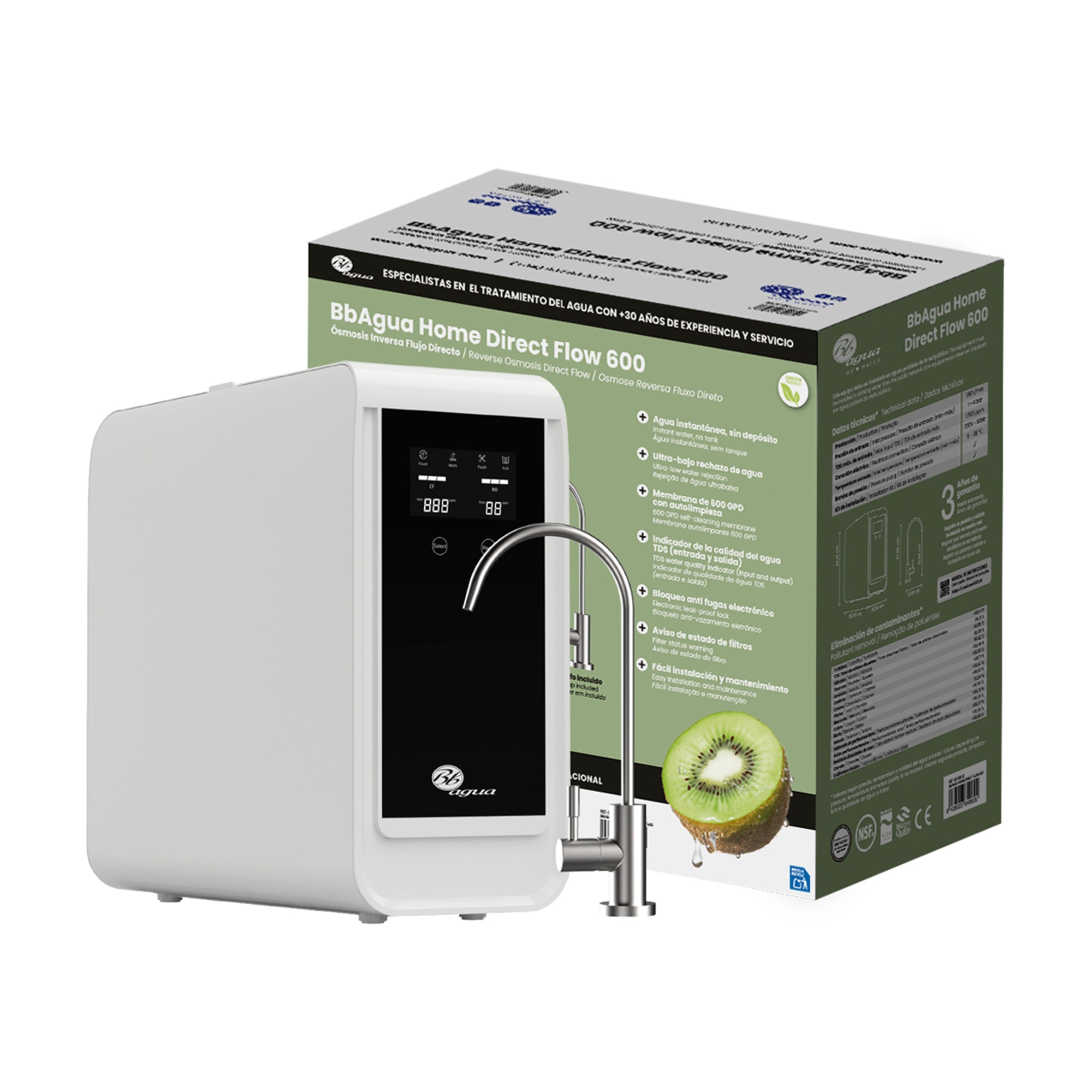 Equipo de Osmosis Inversa directa modelo GPD 600 Blanco-6