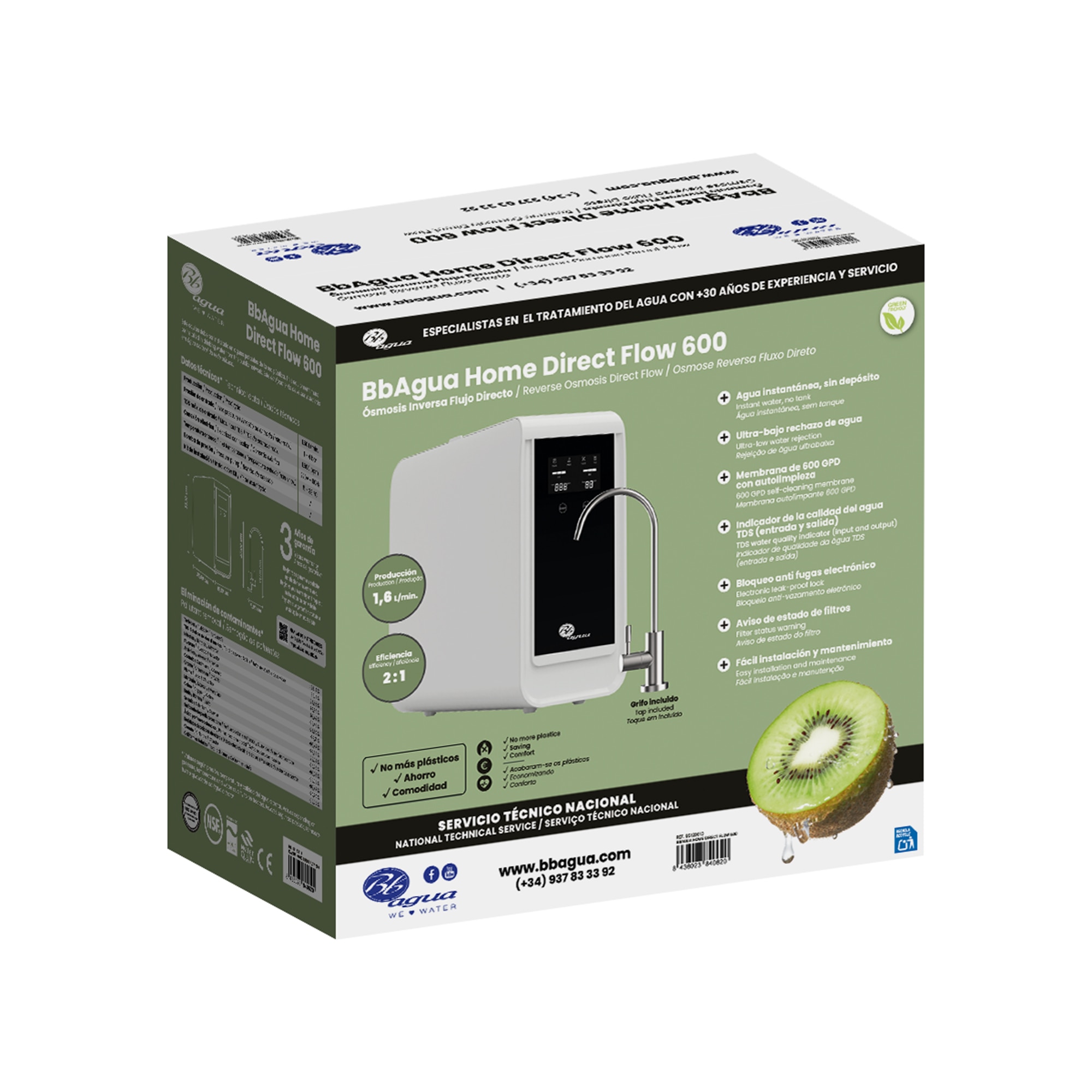 Equipo de Osmosis Inversa directa modelo GPD 600 Blanco-7