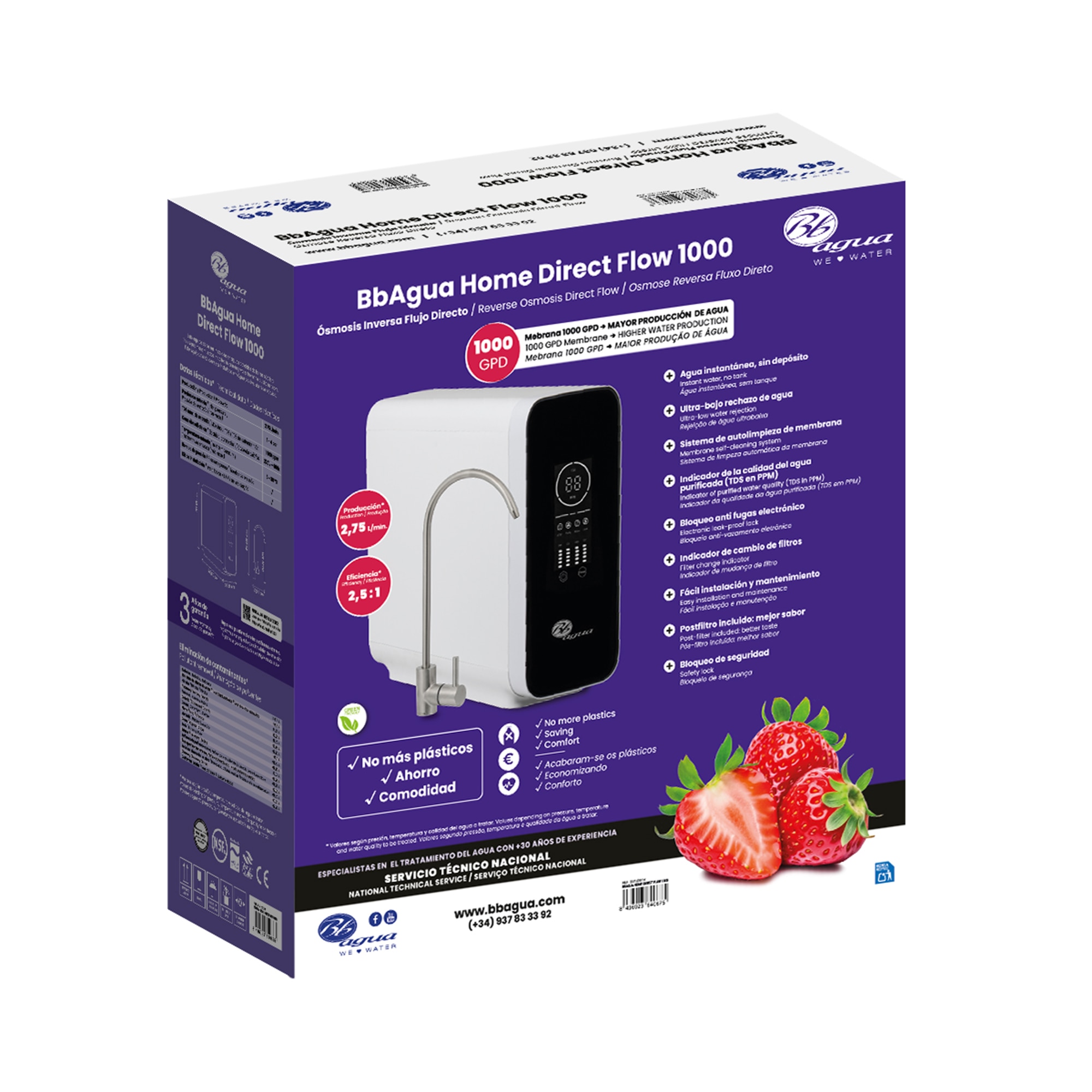 Equipo de Osmosis Inversa directa modelo GPD 1000 Blanco-8
