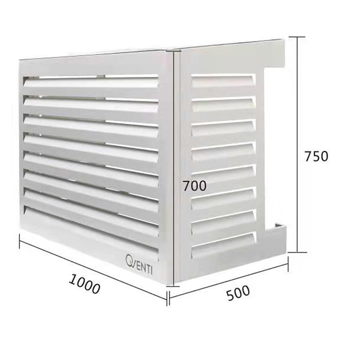 Imagen 4 de Carcasa para aire acondicionado Qventi 100 cm - Blanco Blanco