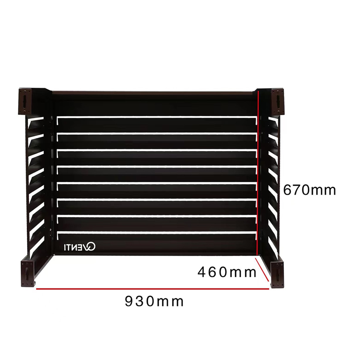 Imagen 6 de Carcasa para aire acondicionado Qventi 100 cm - Marrón Marrón