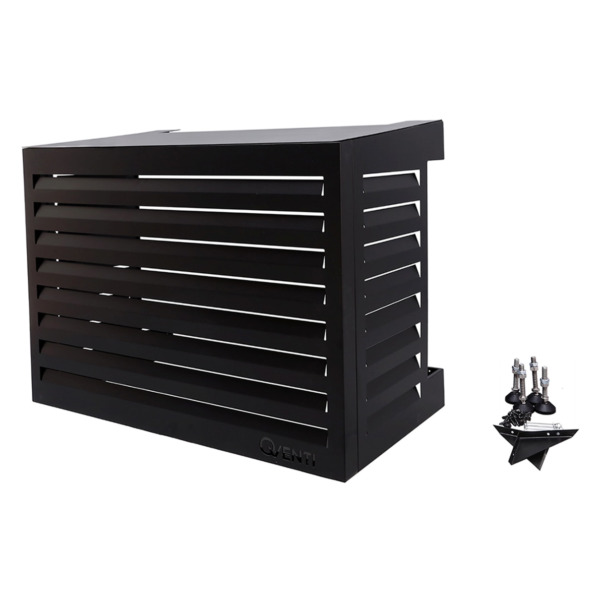 Carcasa para aire acondicionado Qventi 100 cm Negro-5