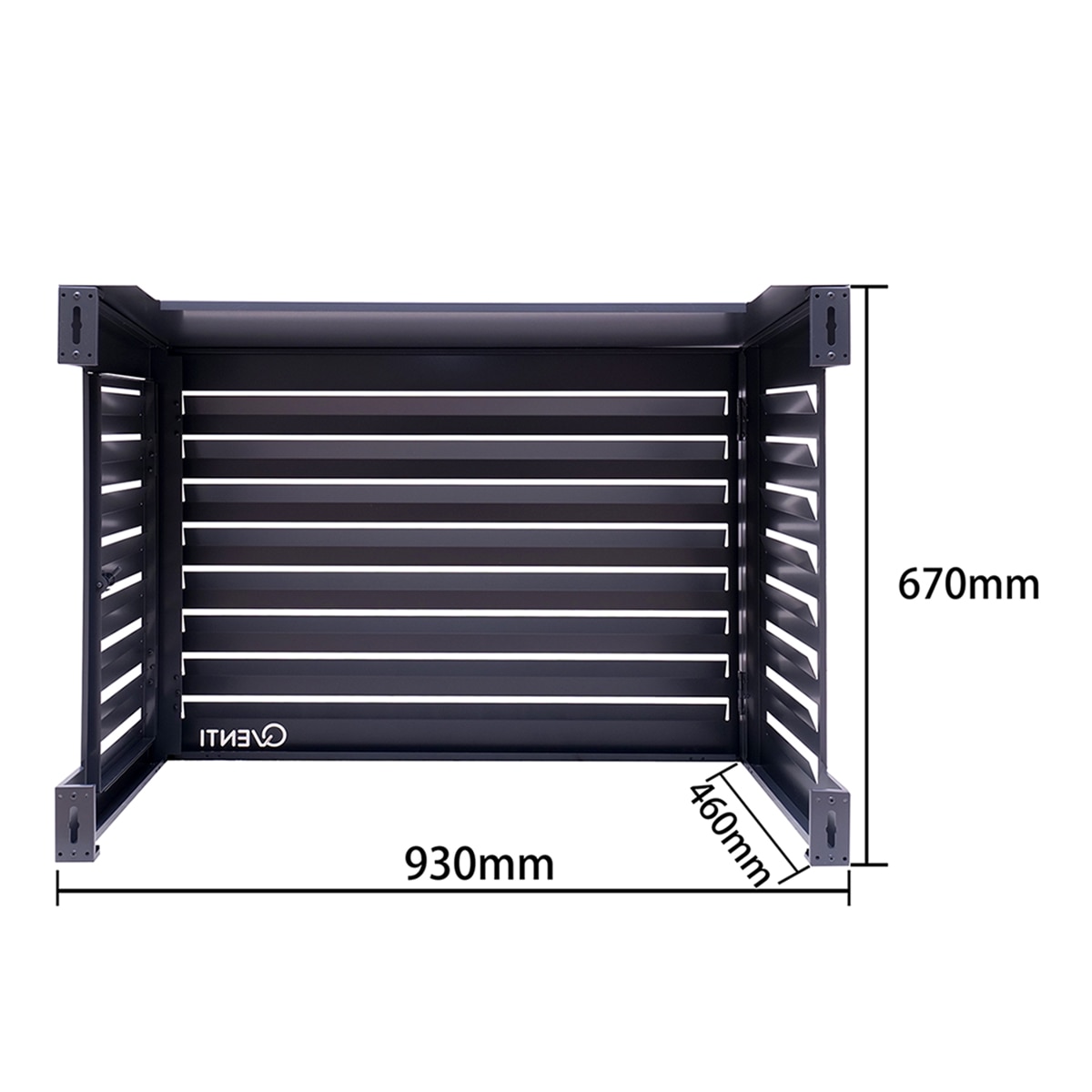 Carcasa para aire acondicionado Qventi 100 cm Pro Antracita-2