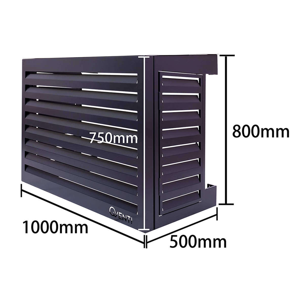 Carcasa para aire acondicionado Qventi 100 cm Pro Antracita-3