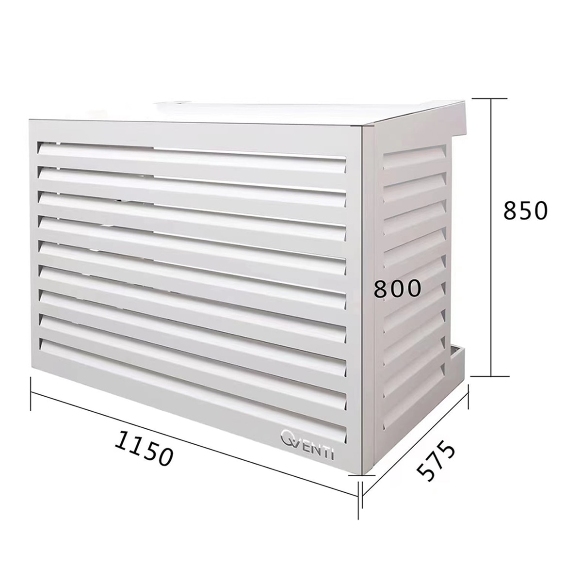 Imagen 5 de Carcasa para aire acondicionado Qventi 115 cm - Blanco Blanco