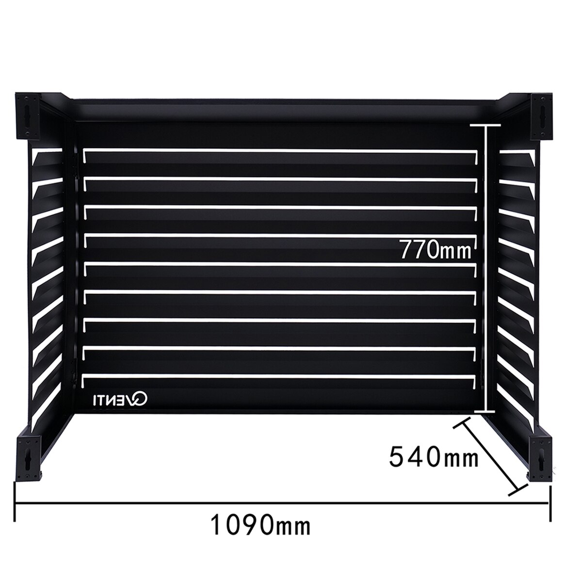 Carcasa para aire acondicionado Qventi 115 cm Negro-3