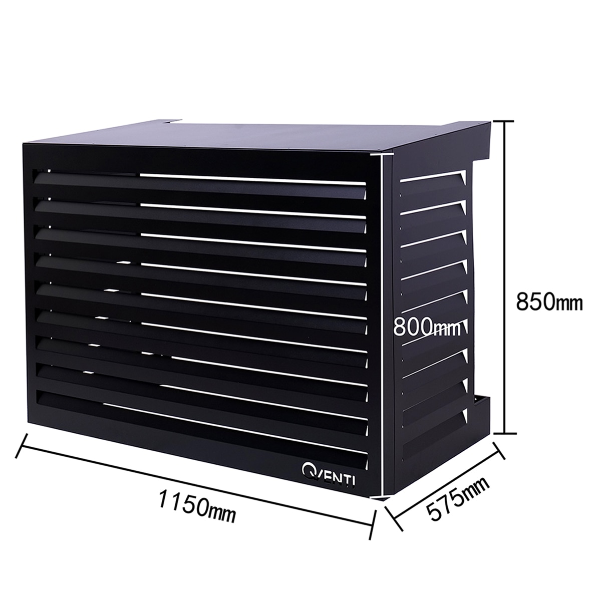 Carcasa para aire acondicionado Qventi 115 cm Negro-5