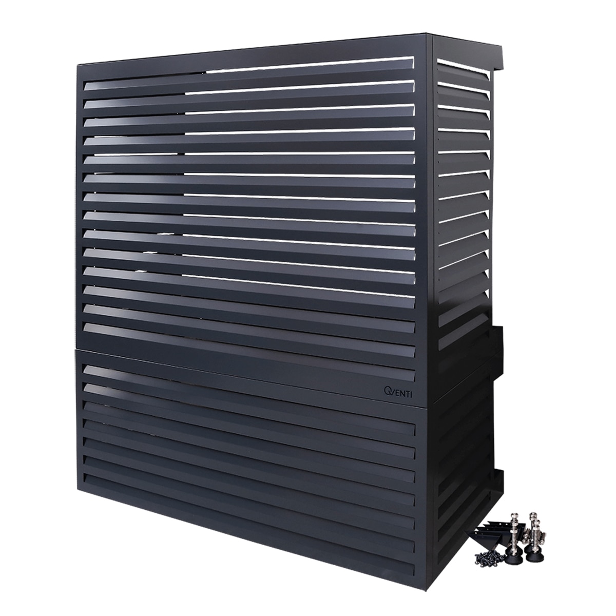 Carcasa para aire acondicionado Qventi 150 cm Antracita-2